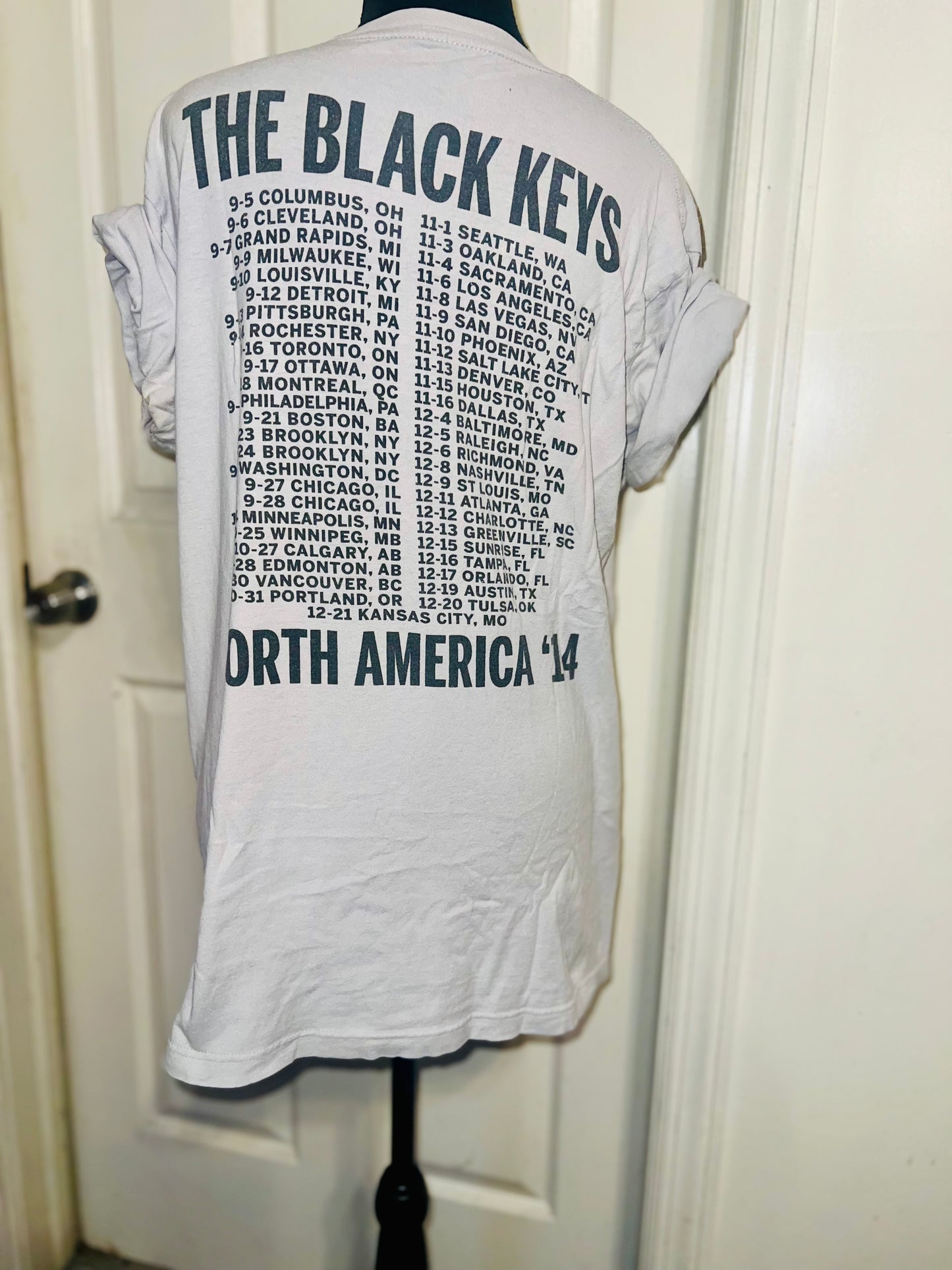 The Black Keys Vintage Tour Double Sided Oversized Tee
