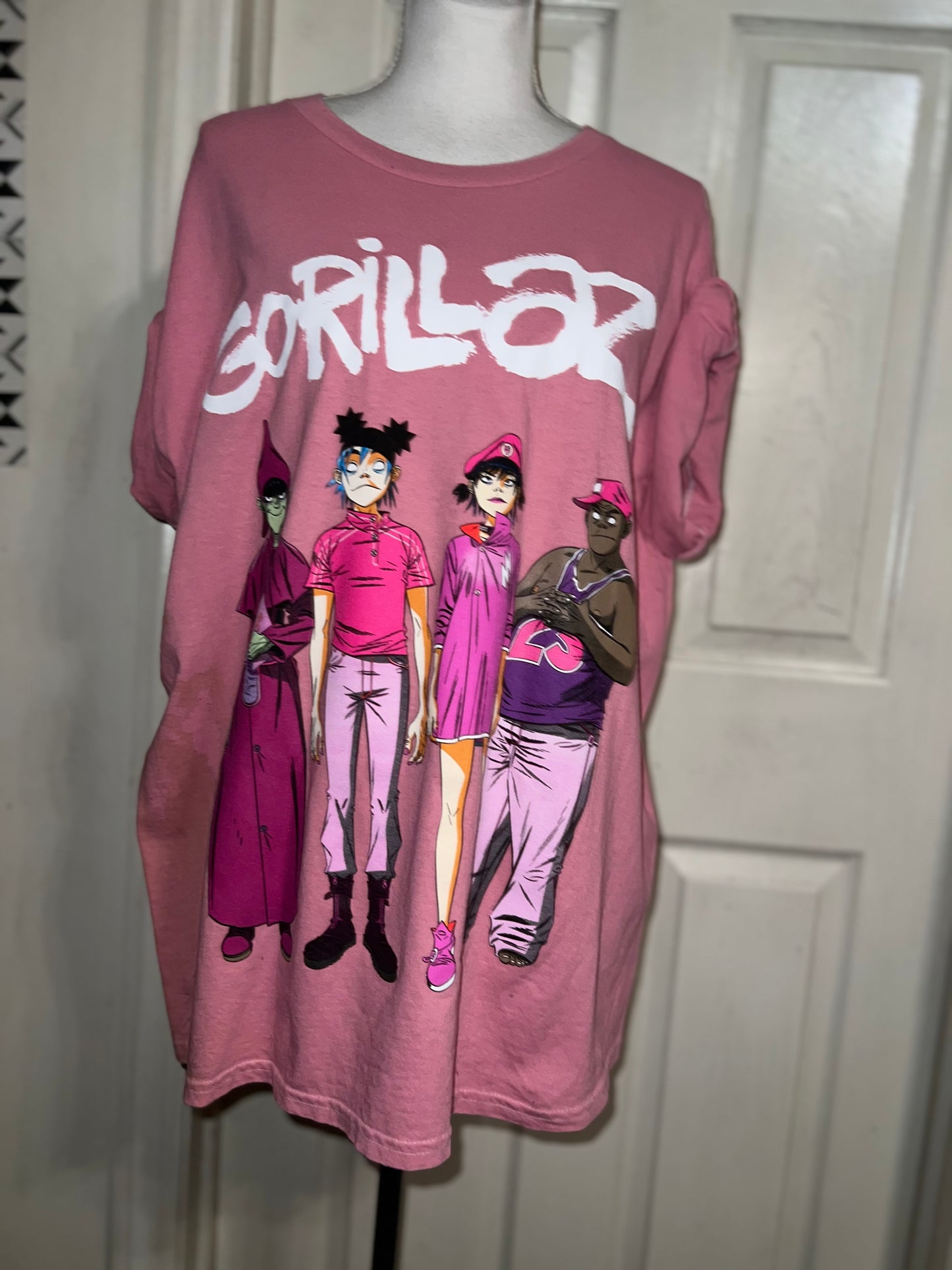 Gorillaz Oversized Distressed Tee
