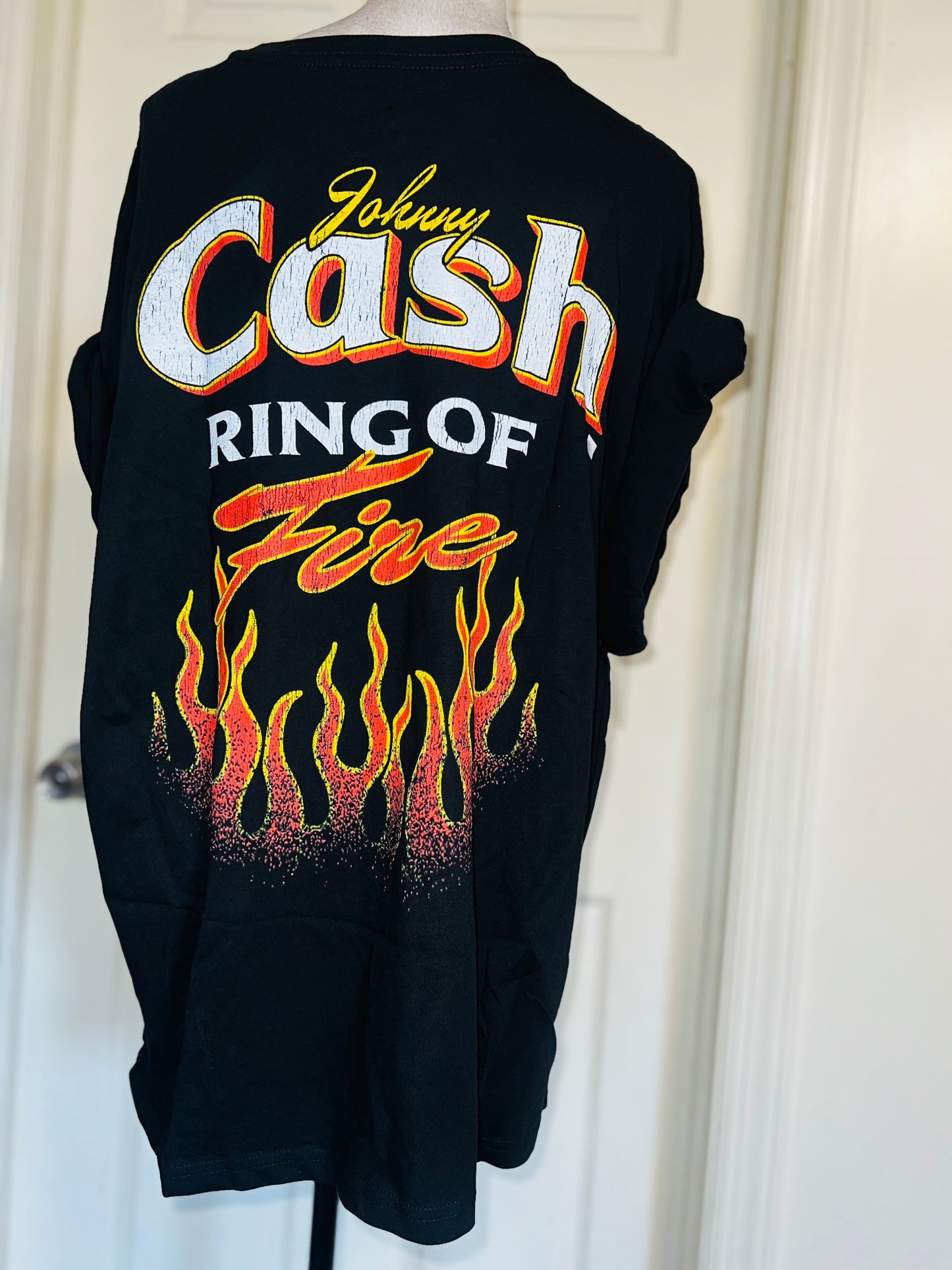 Johnny Cash Double Sided Oversized Distressed Tee