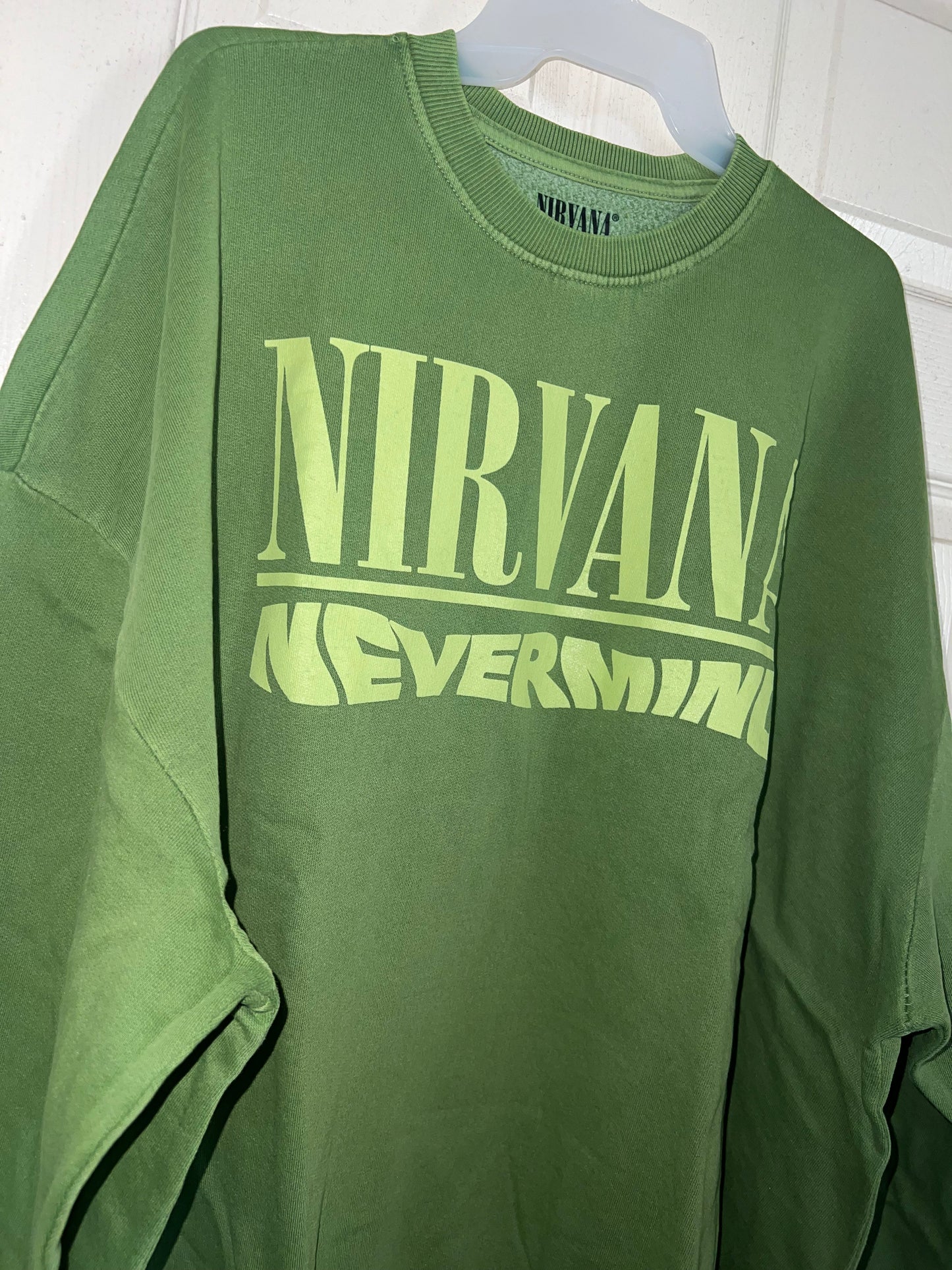 Nirvana Nevermind Oversized Distresed Sweatshirt