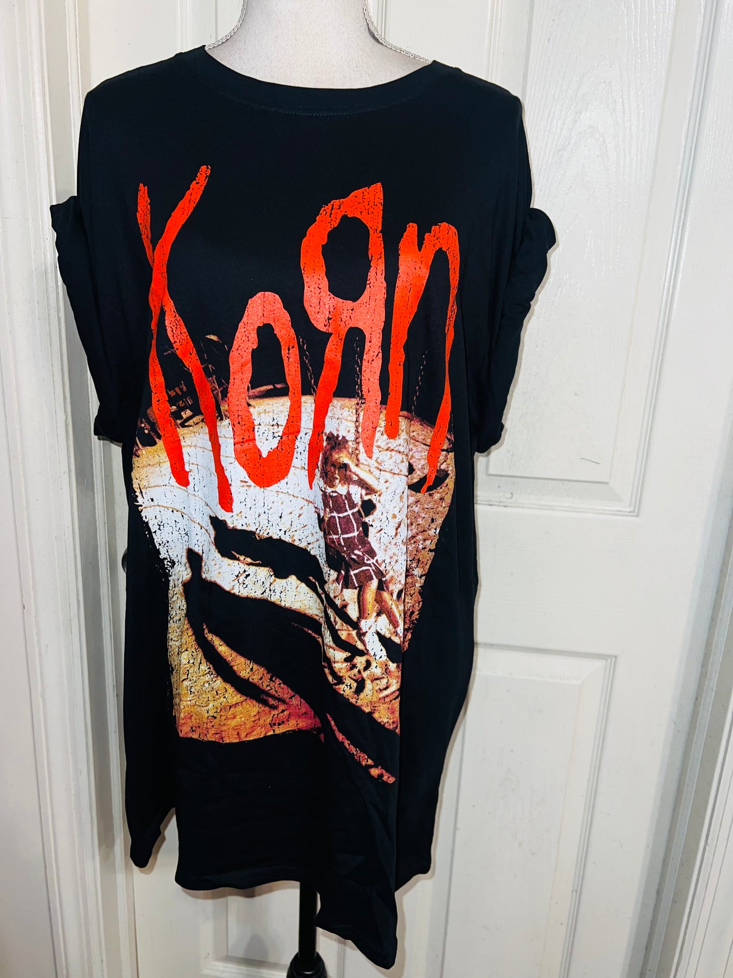 Korn Oversized Distressed Tee