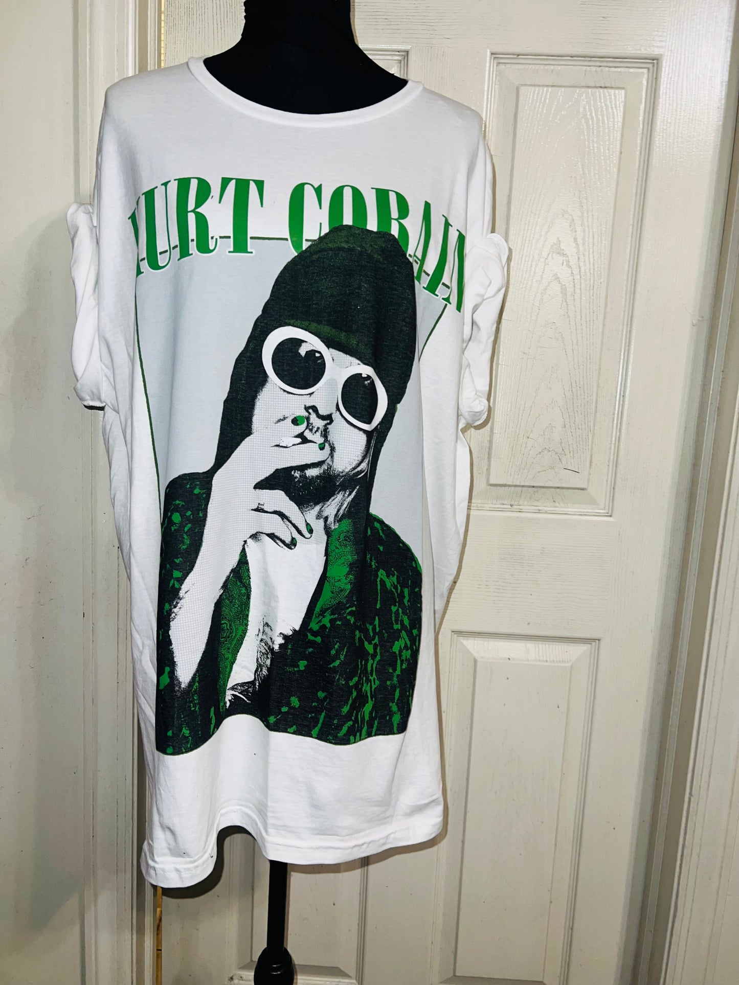 Kurt Cobain Oversized Distressed Tee