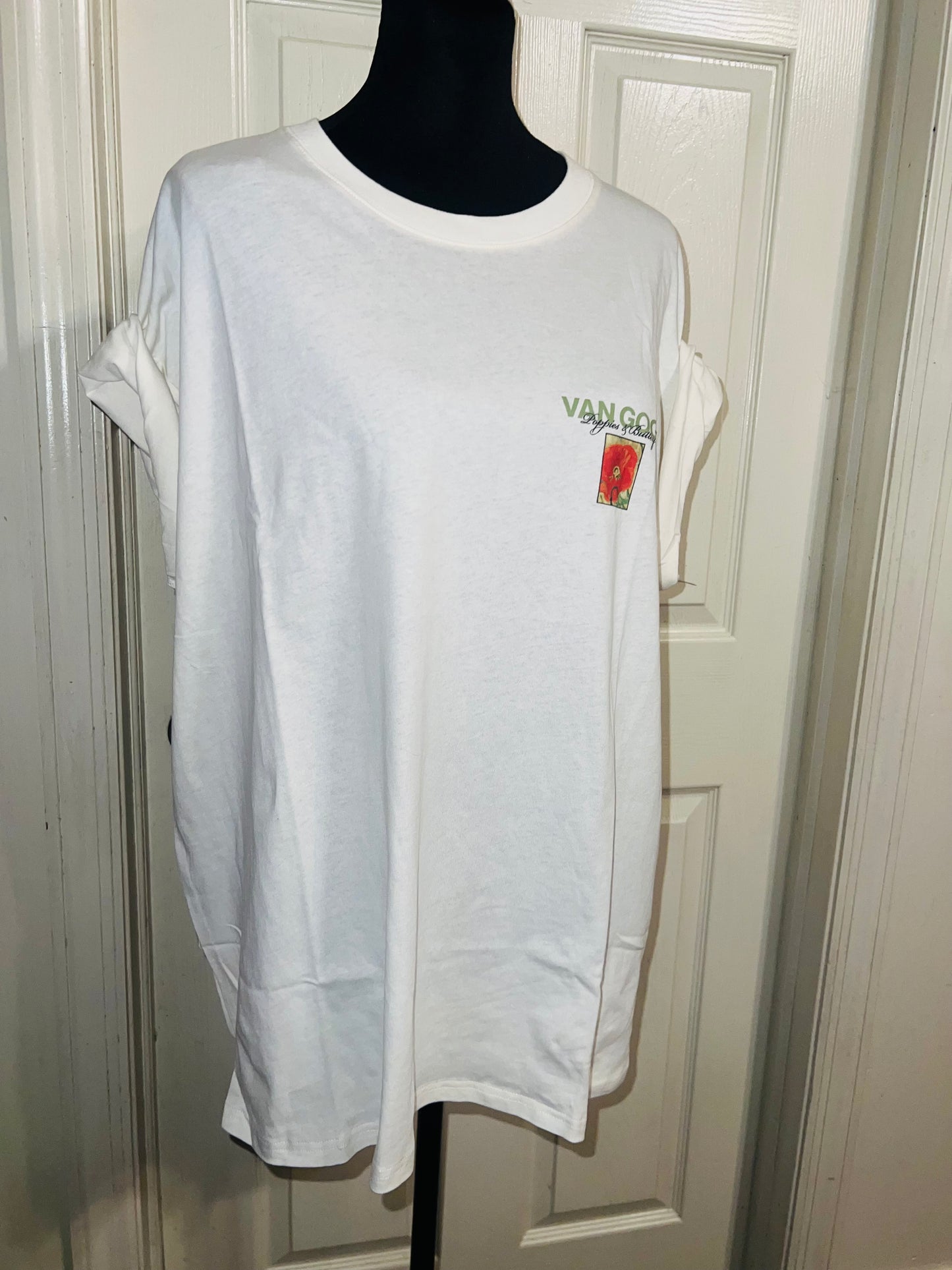 Vincent Van Gogh Double Sided Oversized Distressed Tee