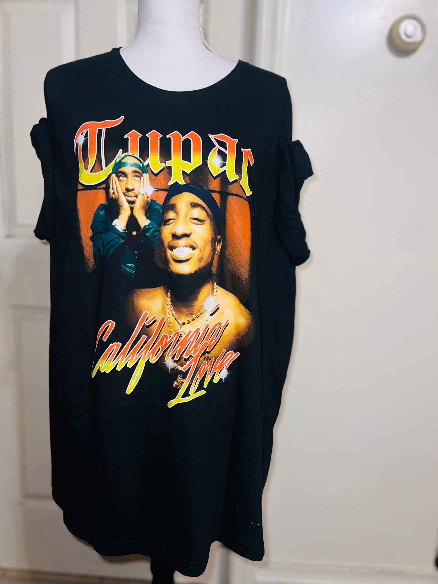 Tupac Oversized Distressed Tee