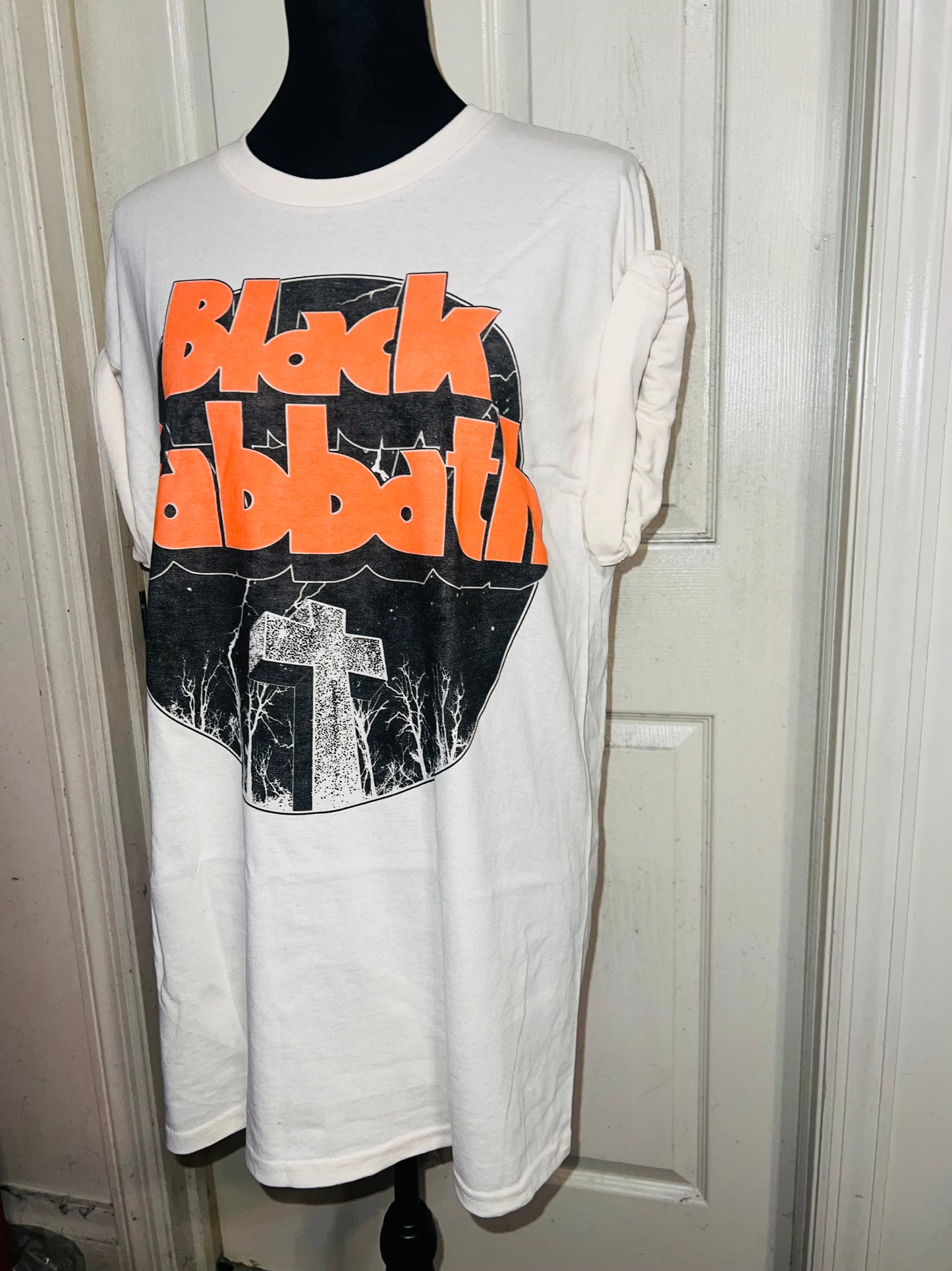 Black Sabbath Oversized Distressed T-Shirt