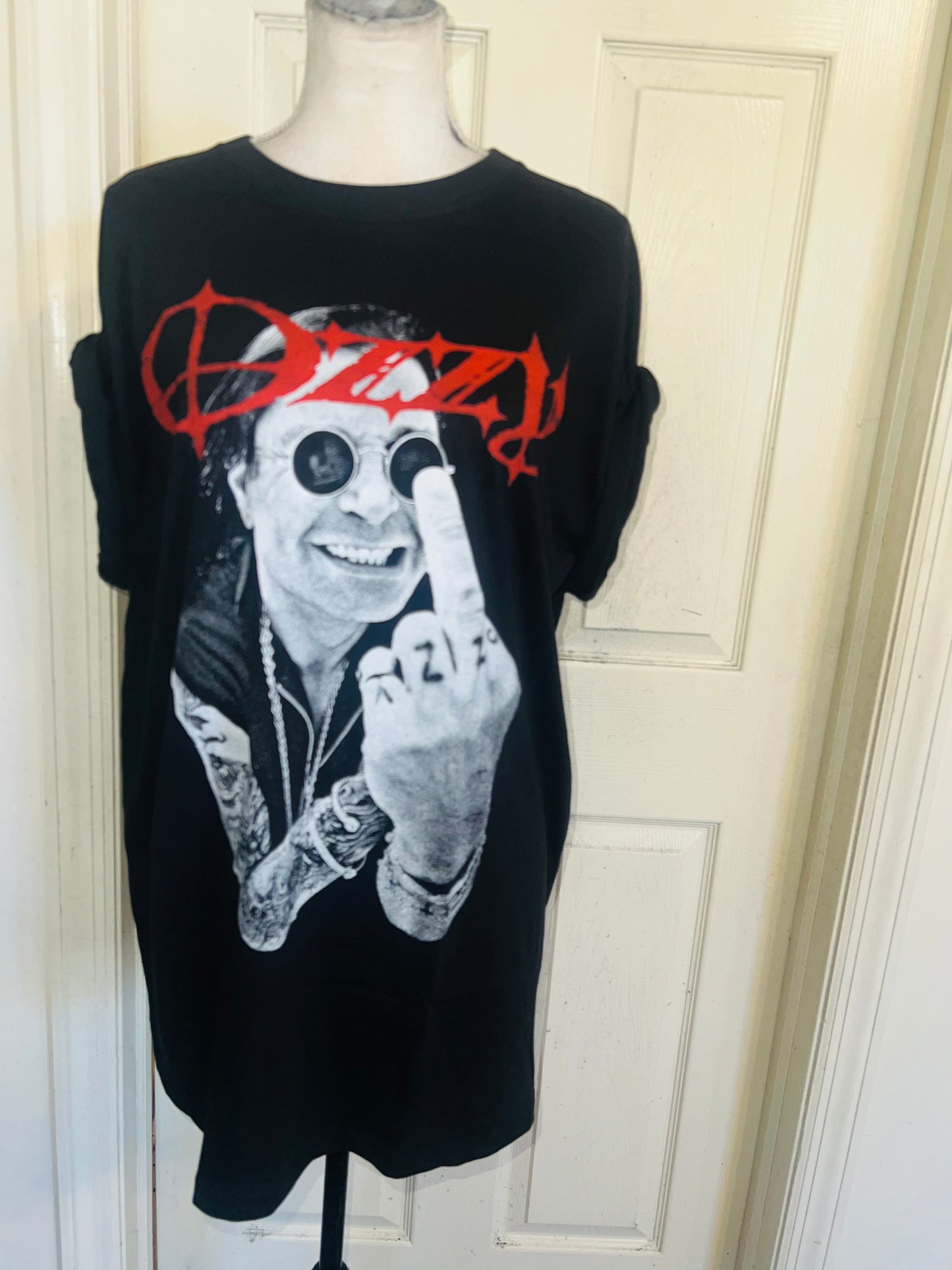 Ozzy Osbourne Oversized Distressed