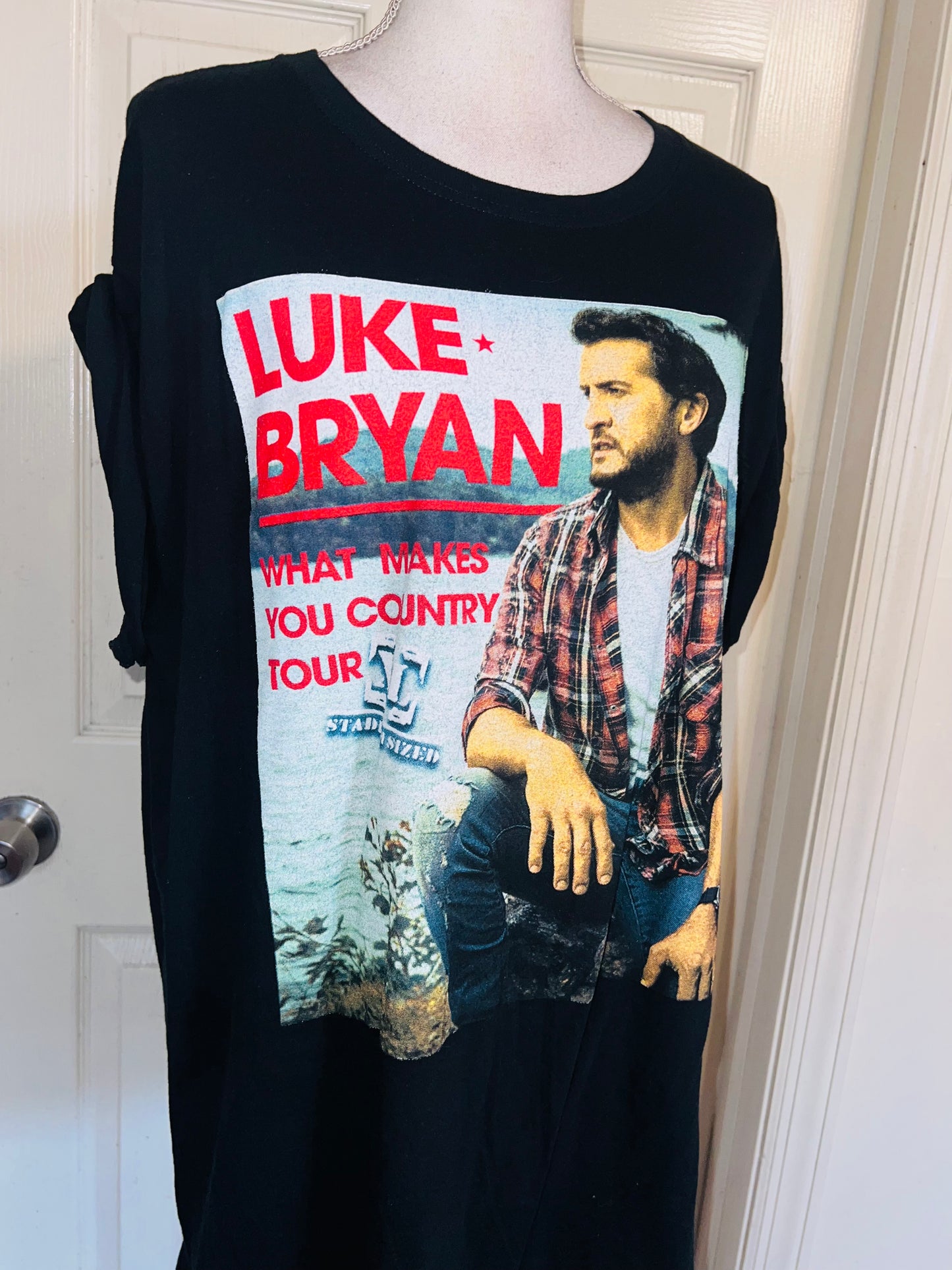 Luke Bryan 2009 Double Sided Oversized Distressed Tee