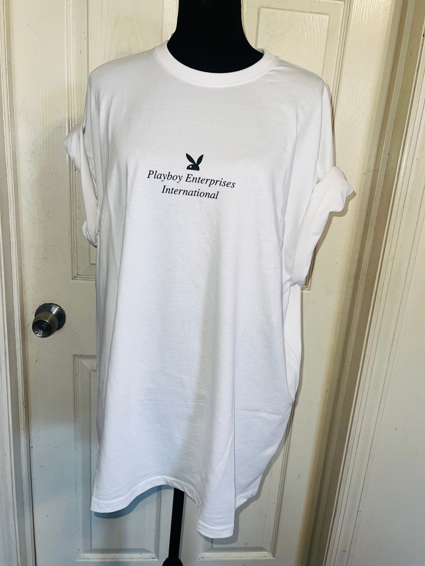 Playboy Double Sided Oversized Distressed Tee