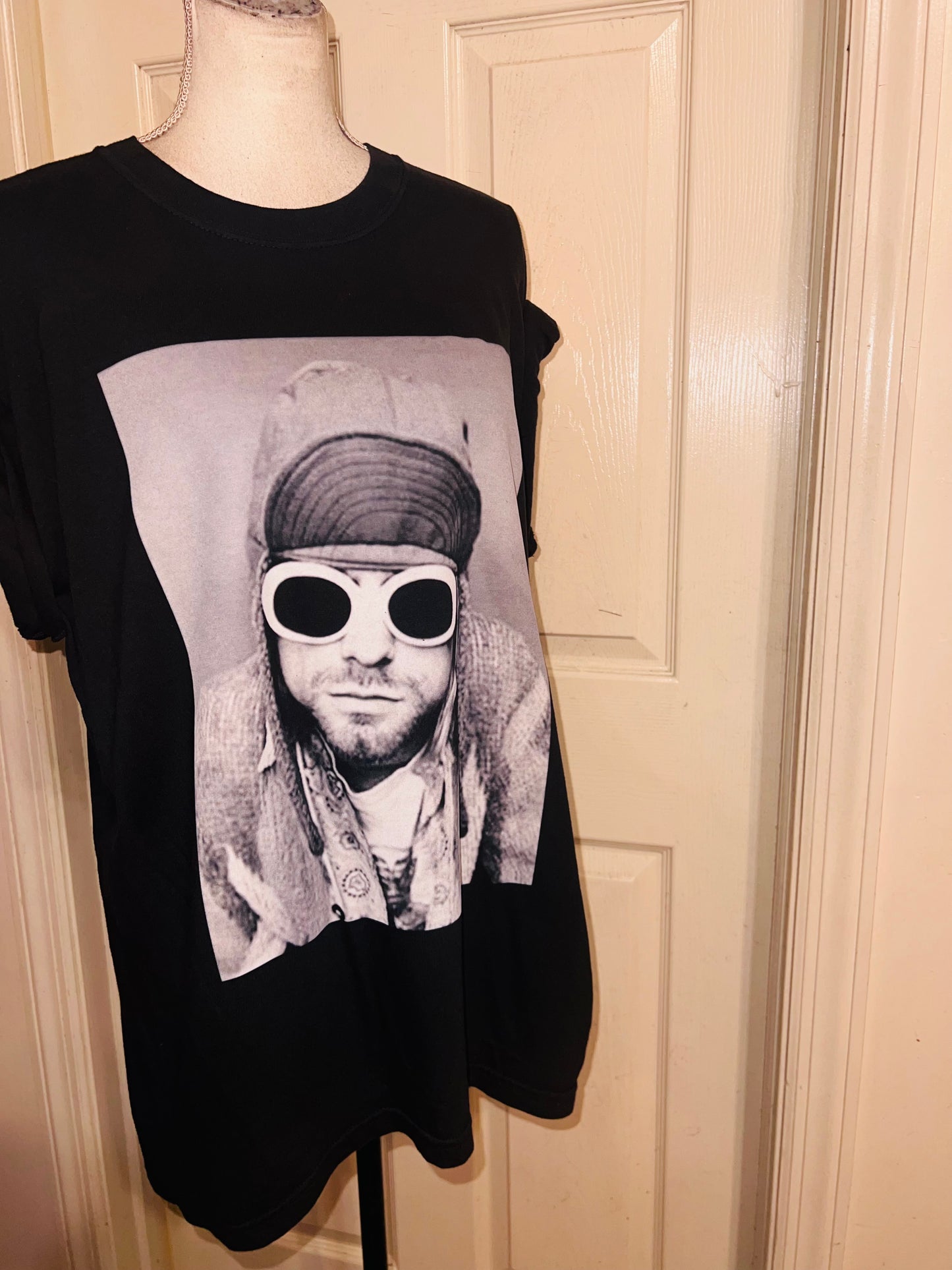 Kurt Cobain Oversized Distressed Tee
