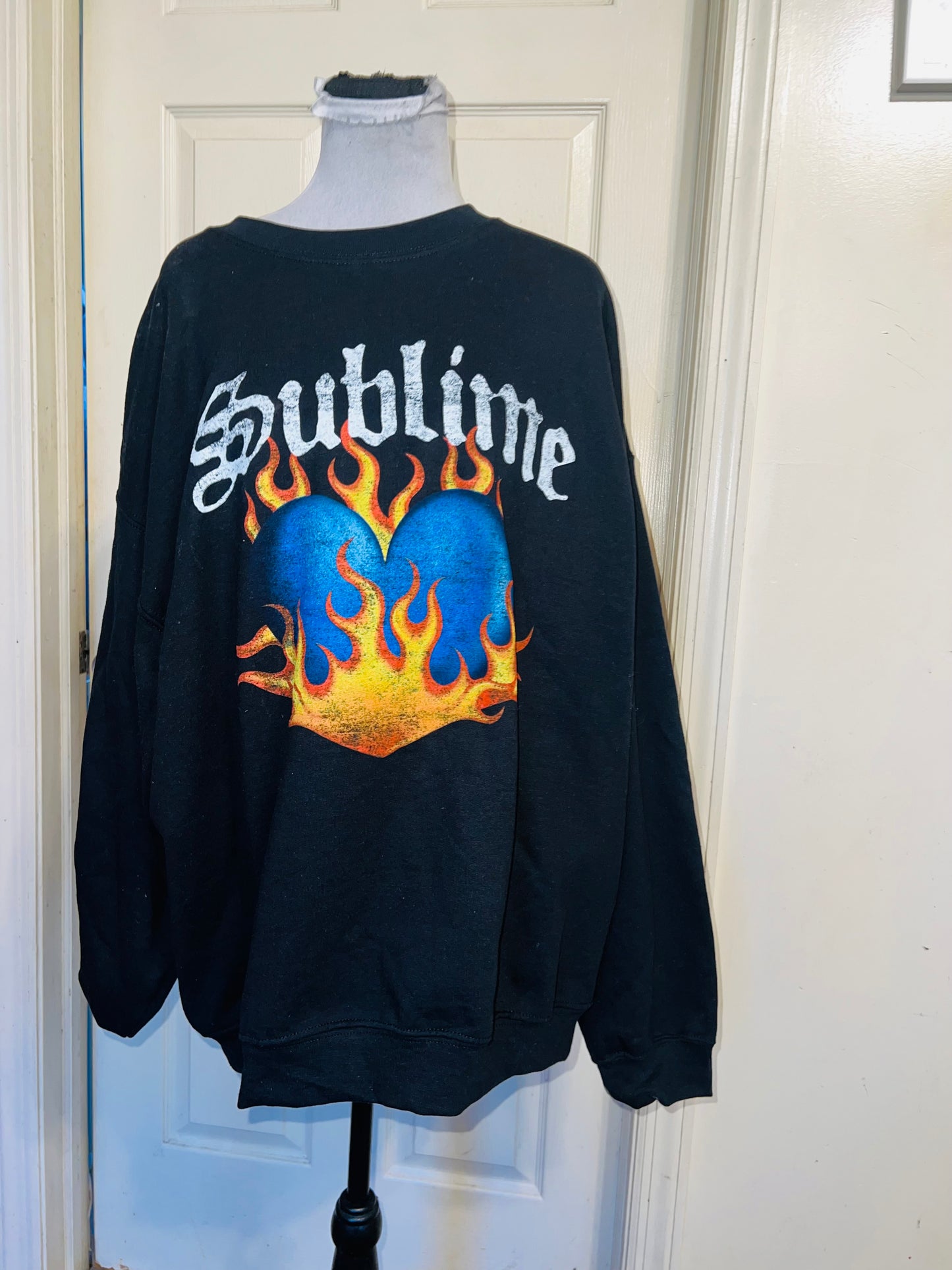 Sublime Oversized Distressed Sweatshirt