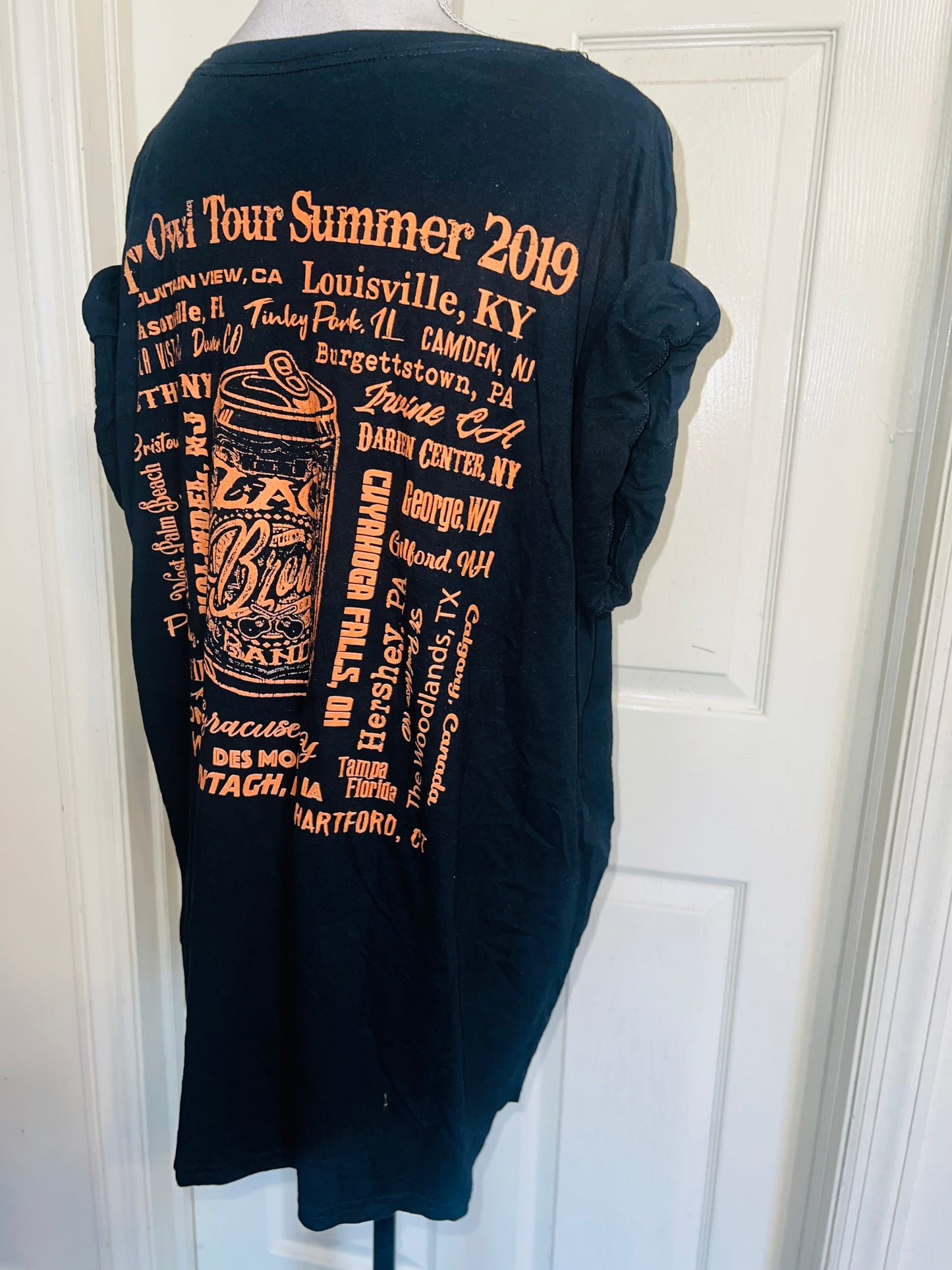 Zac Brown Band Double Sides Oversized Distressed Tee