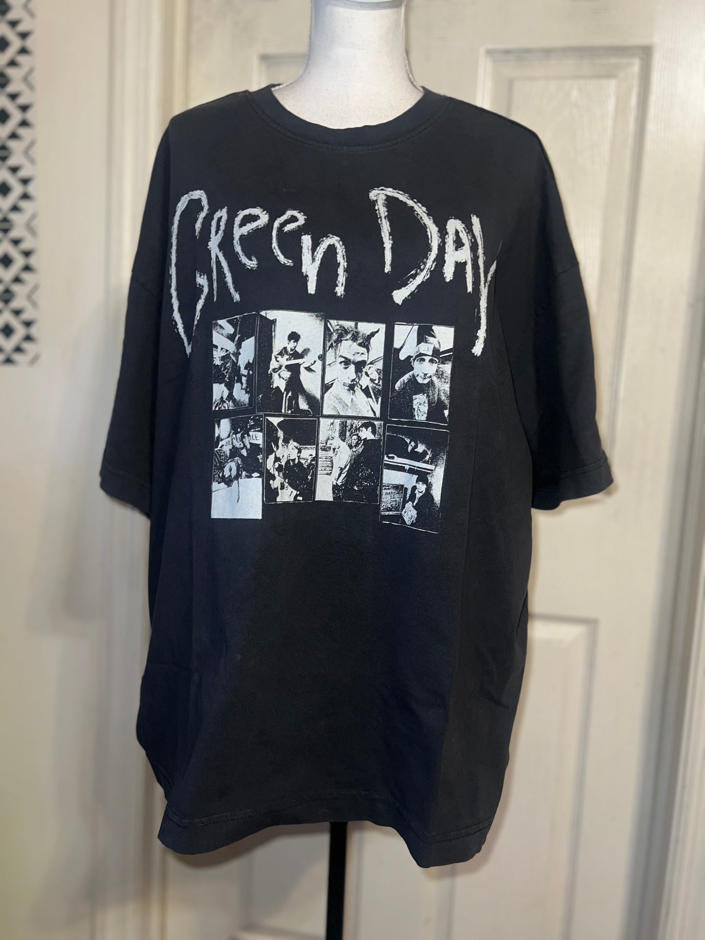 Green Day Oversized Distressed Tee