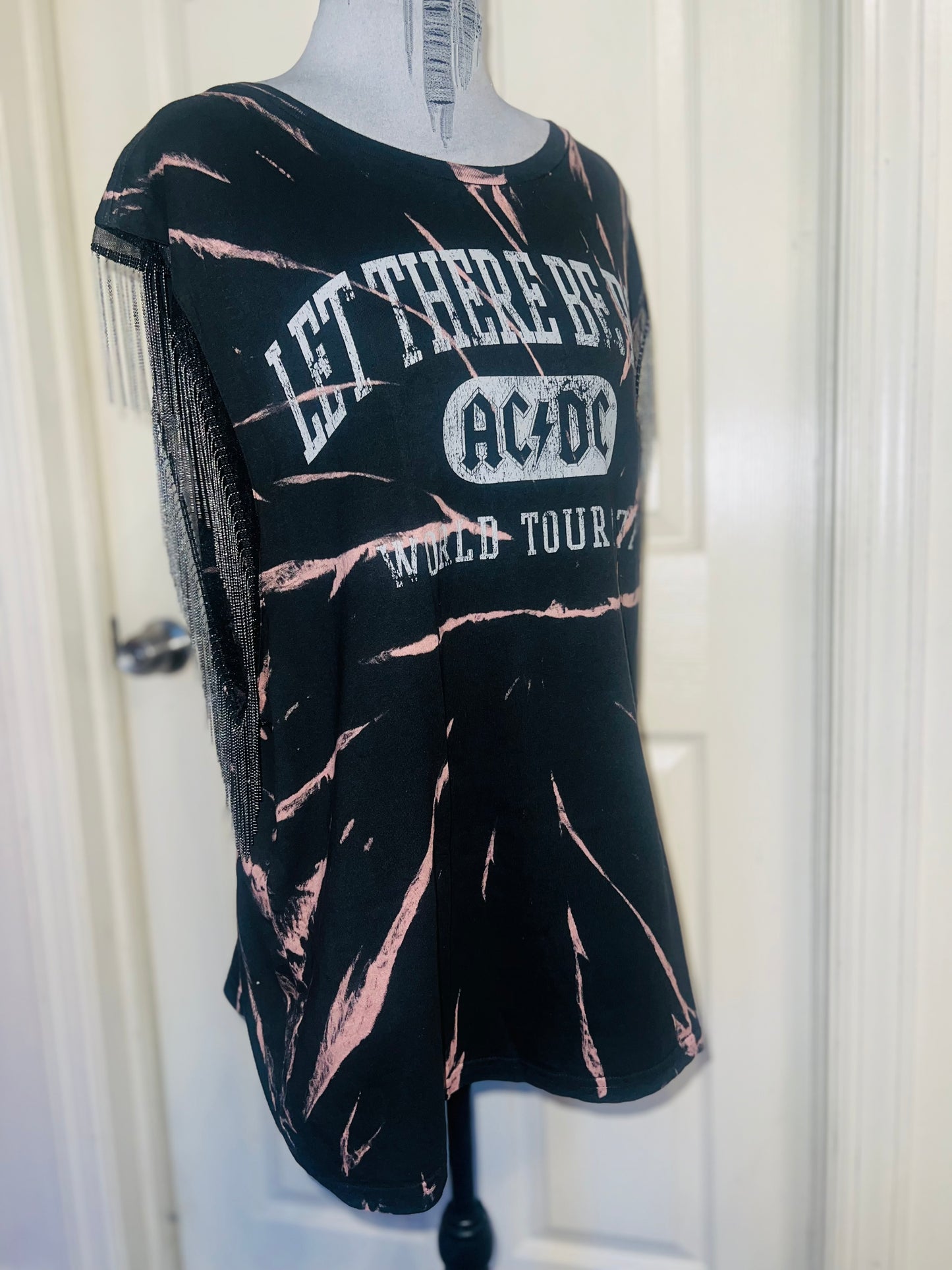 MAC/DC Double Sided Muscle Tee with Metal Fringe