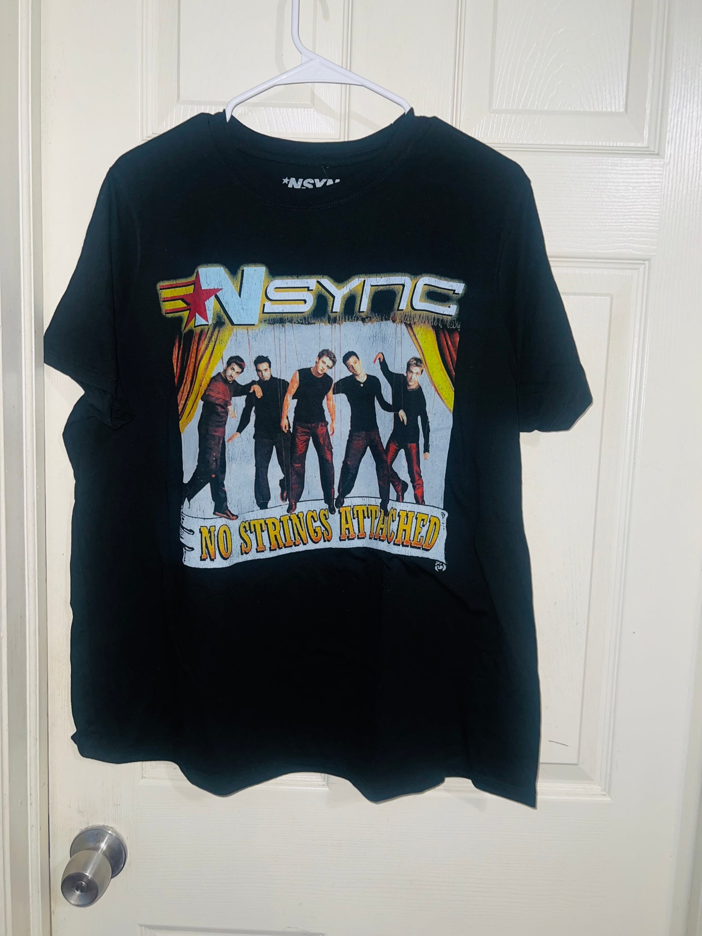 NSYNC No Strings Oversized Distressed Tee