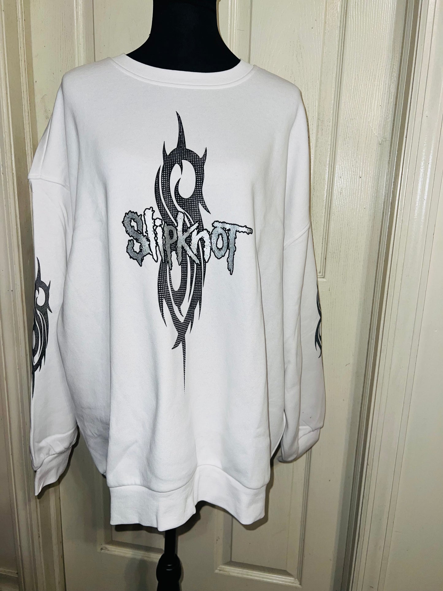 Slipknot Oversized Distressed Sweatshirt