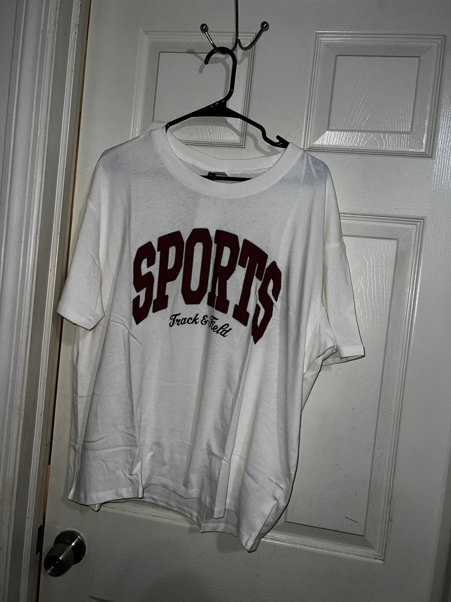 Sports Oversized Distressed Tee