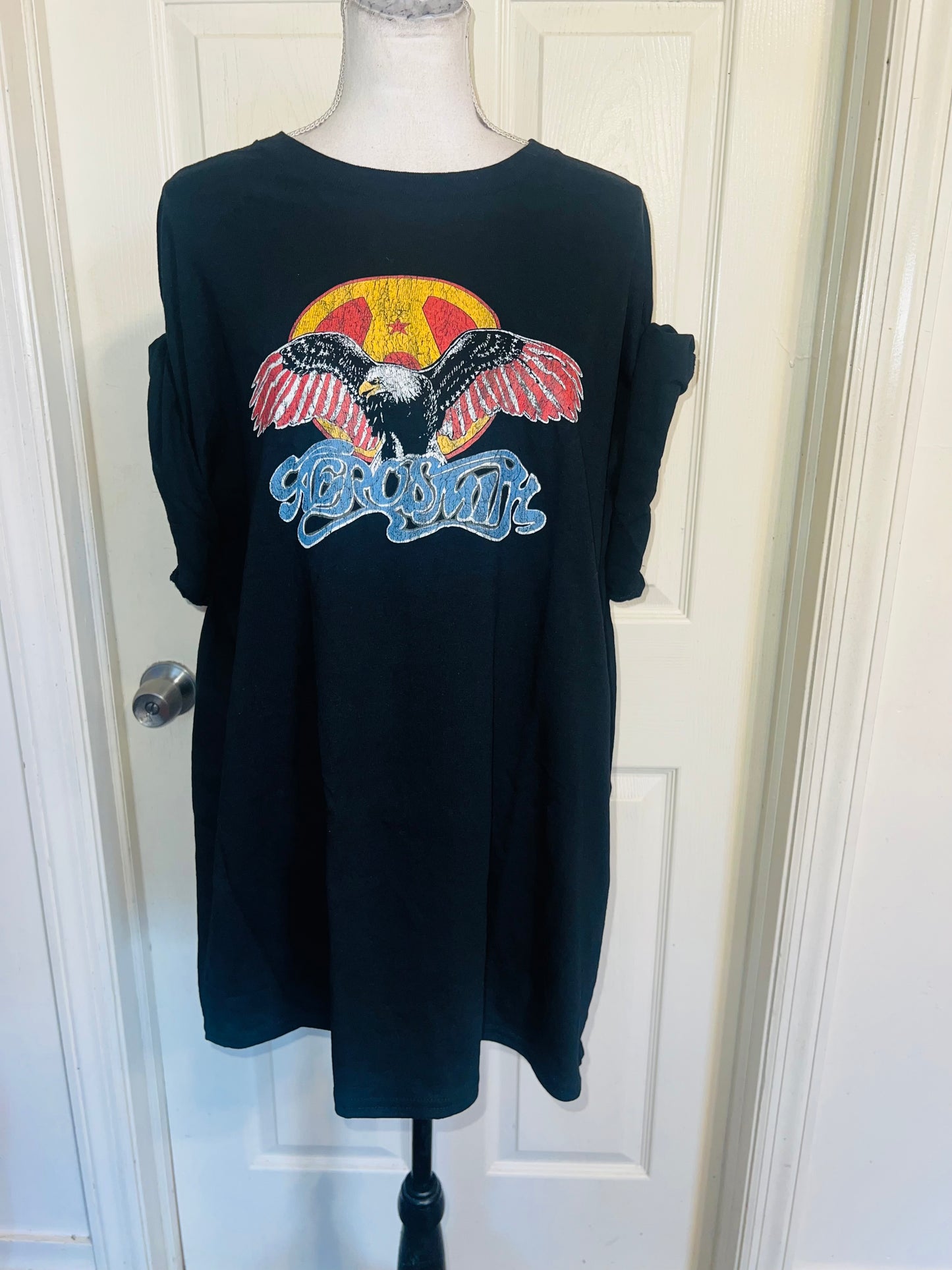 Aerosmith Oversized Distressed Tee