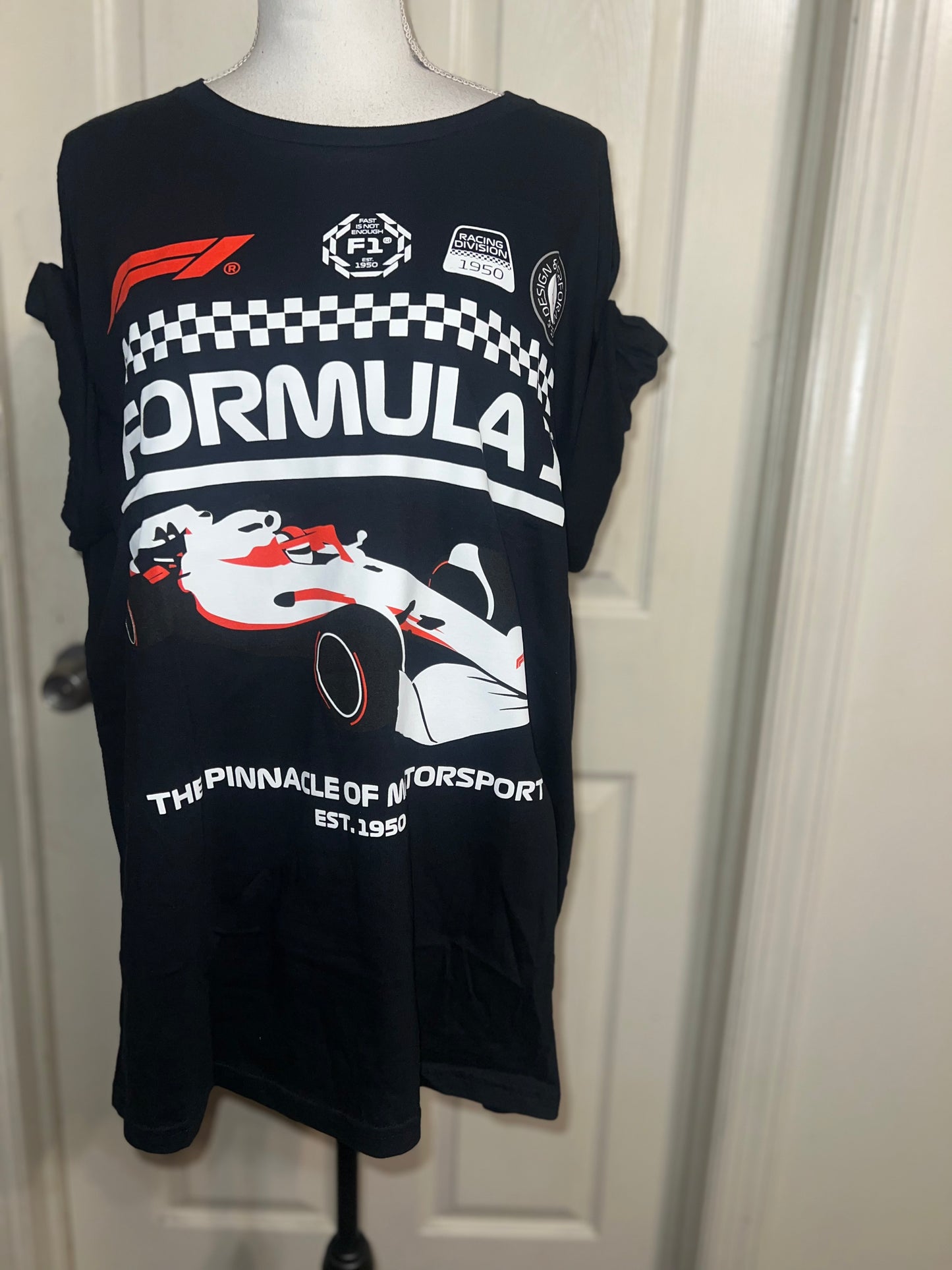 Formula 1 Oversized Distressed Tee