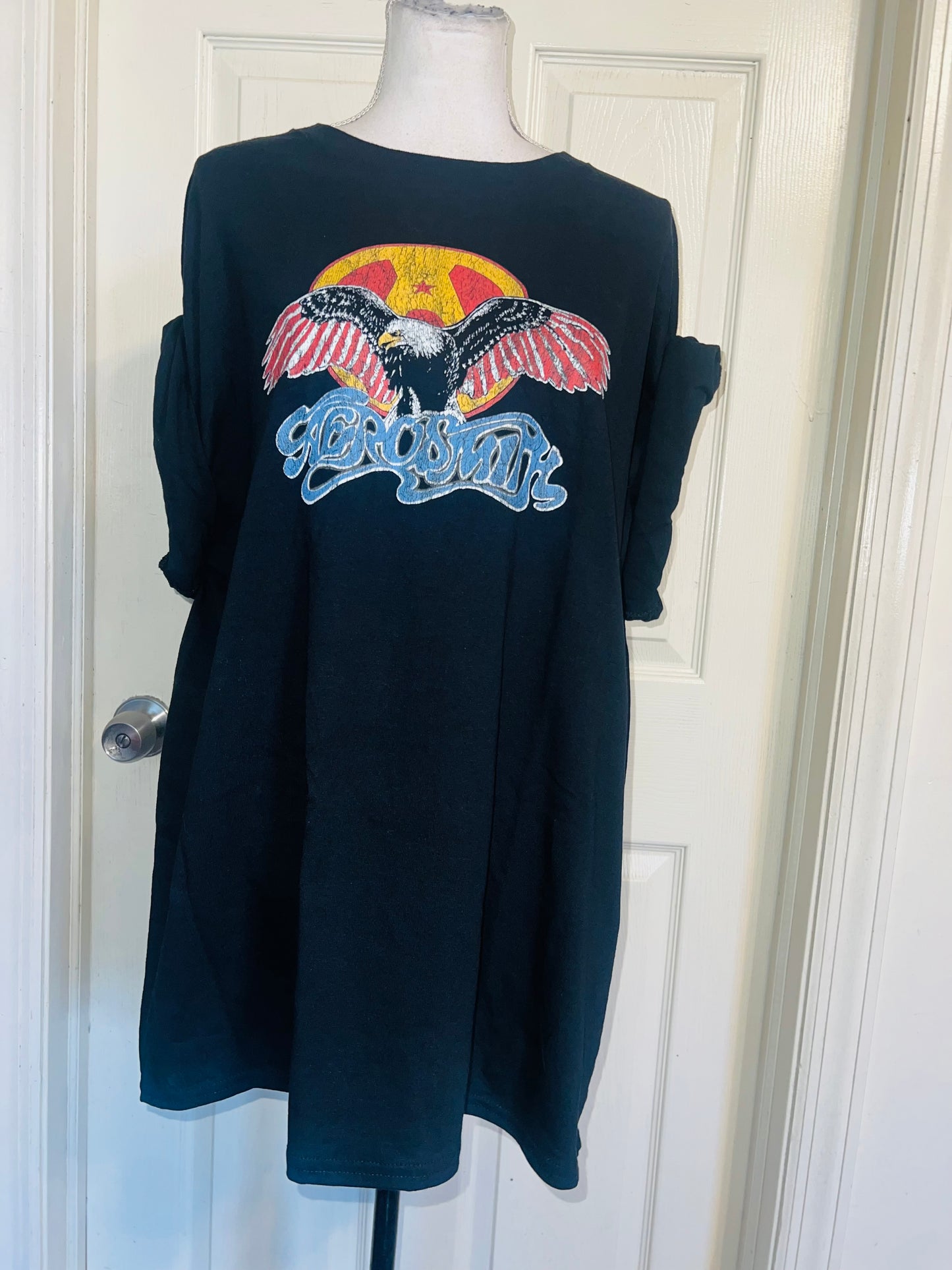 Aerosmith Oversized Distressed Tee