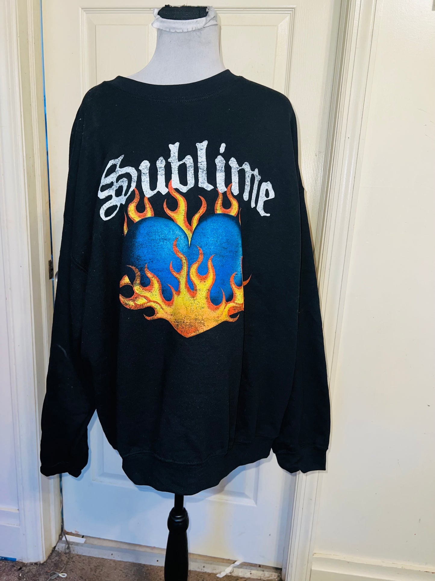 Sublime Oversized Distressed Sweatshirt