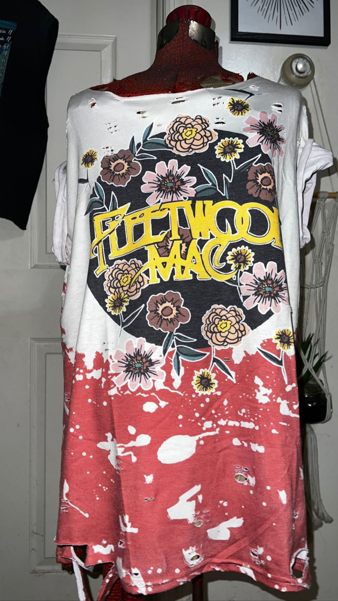 Fleetwood Mac Floral Distressed Tee