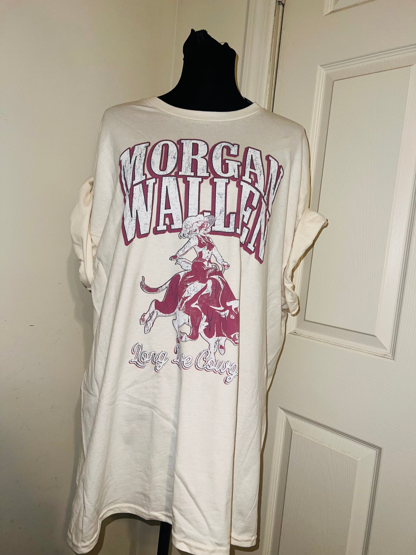 Morgan Wallen Oversized Distressed Tee