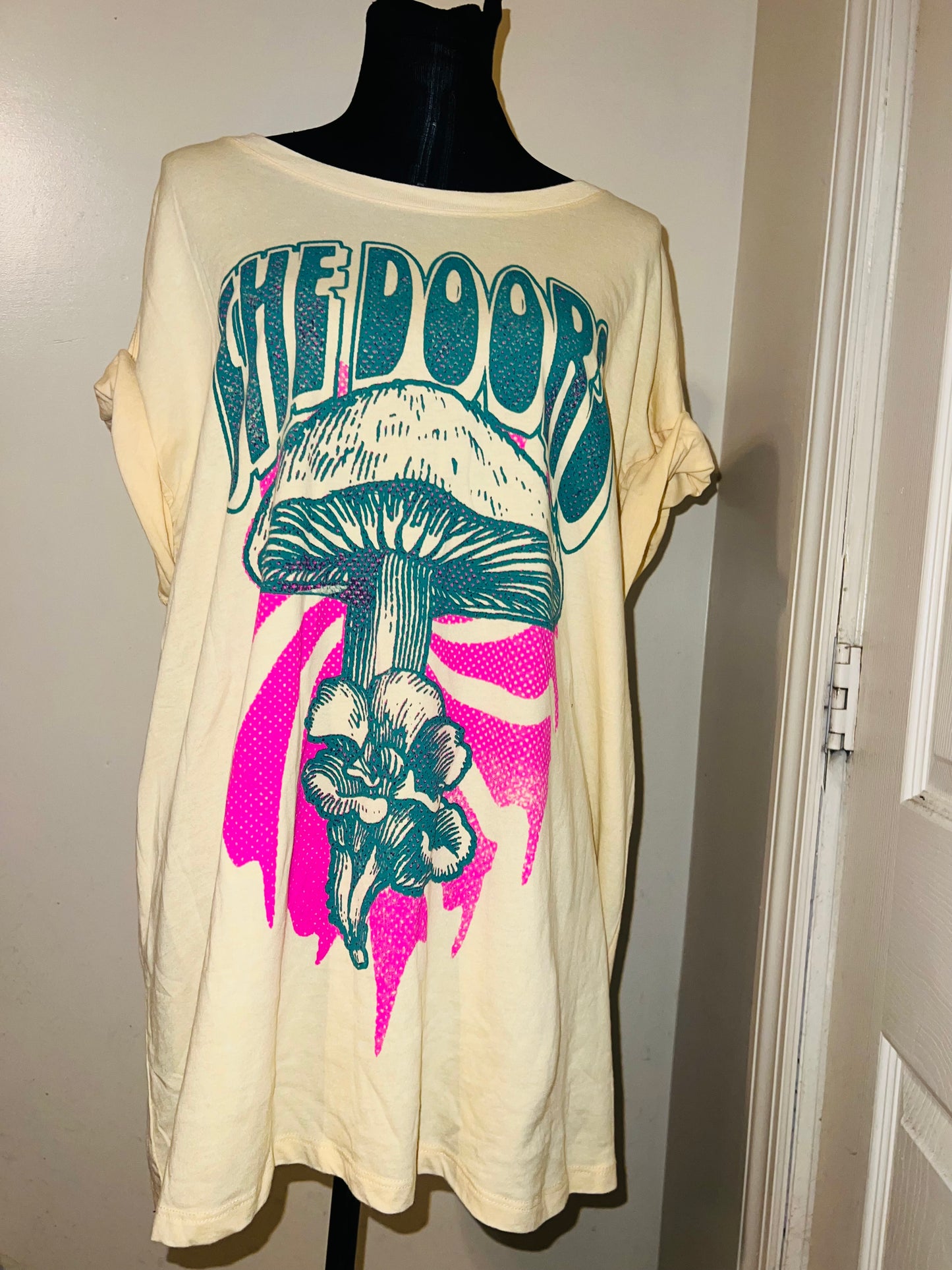 The Doors Double Sided Oversized Distressed Tee