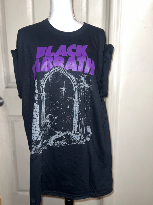Black Sabbath Oversized Distressed Tee