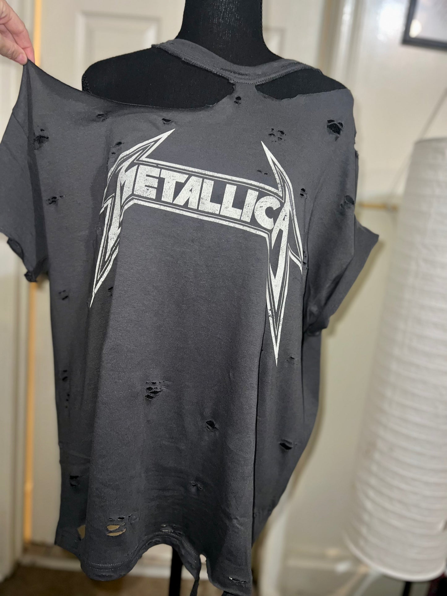 Metallica Oversized Distressed Tee