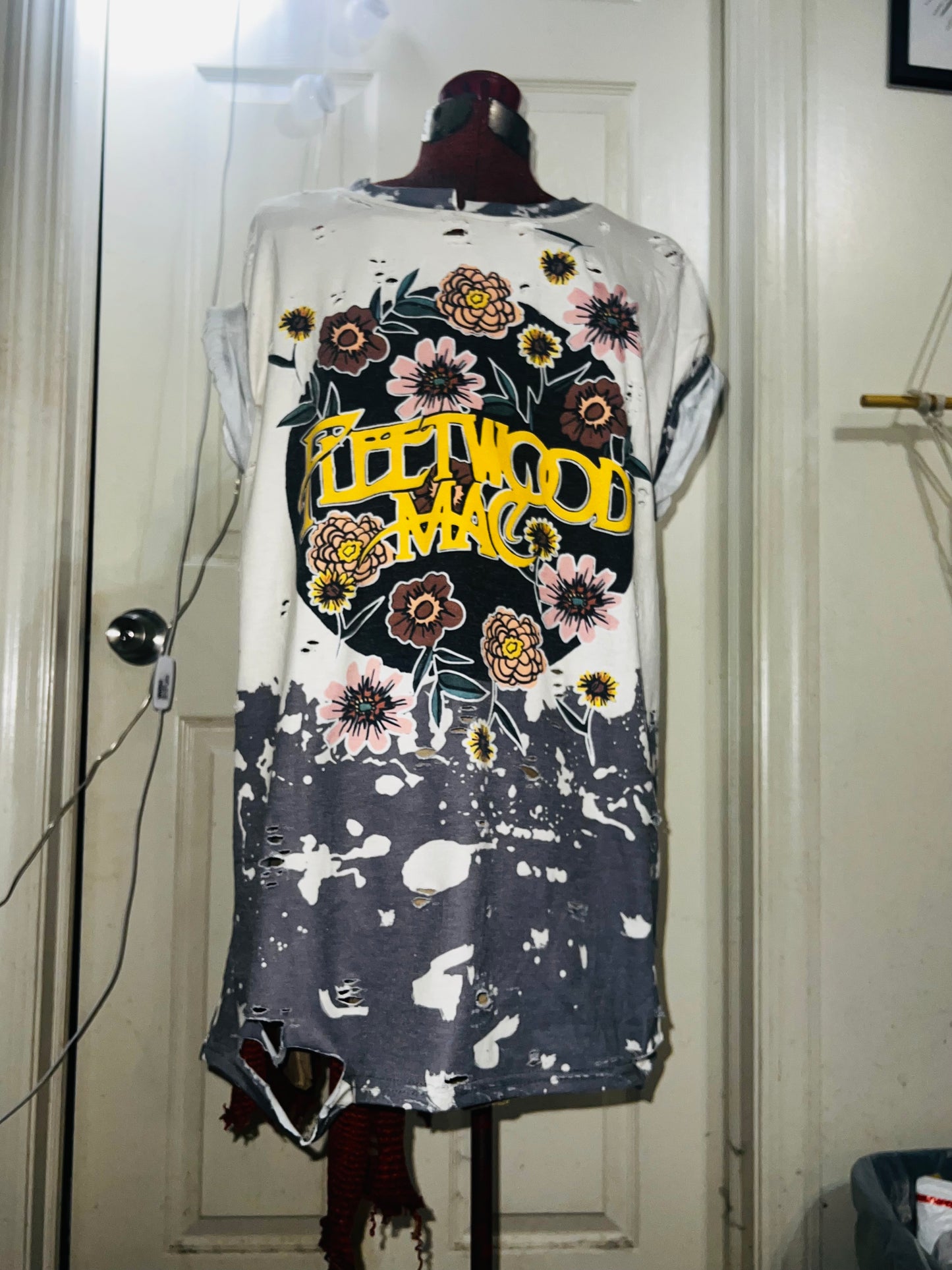Fleetwood Mac Floral Distressed Tee