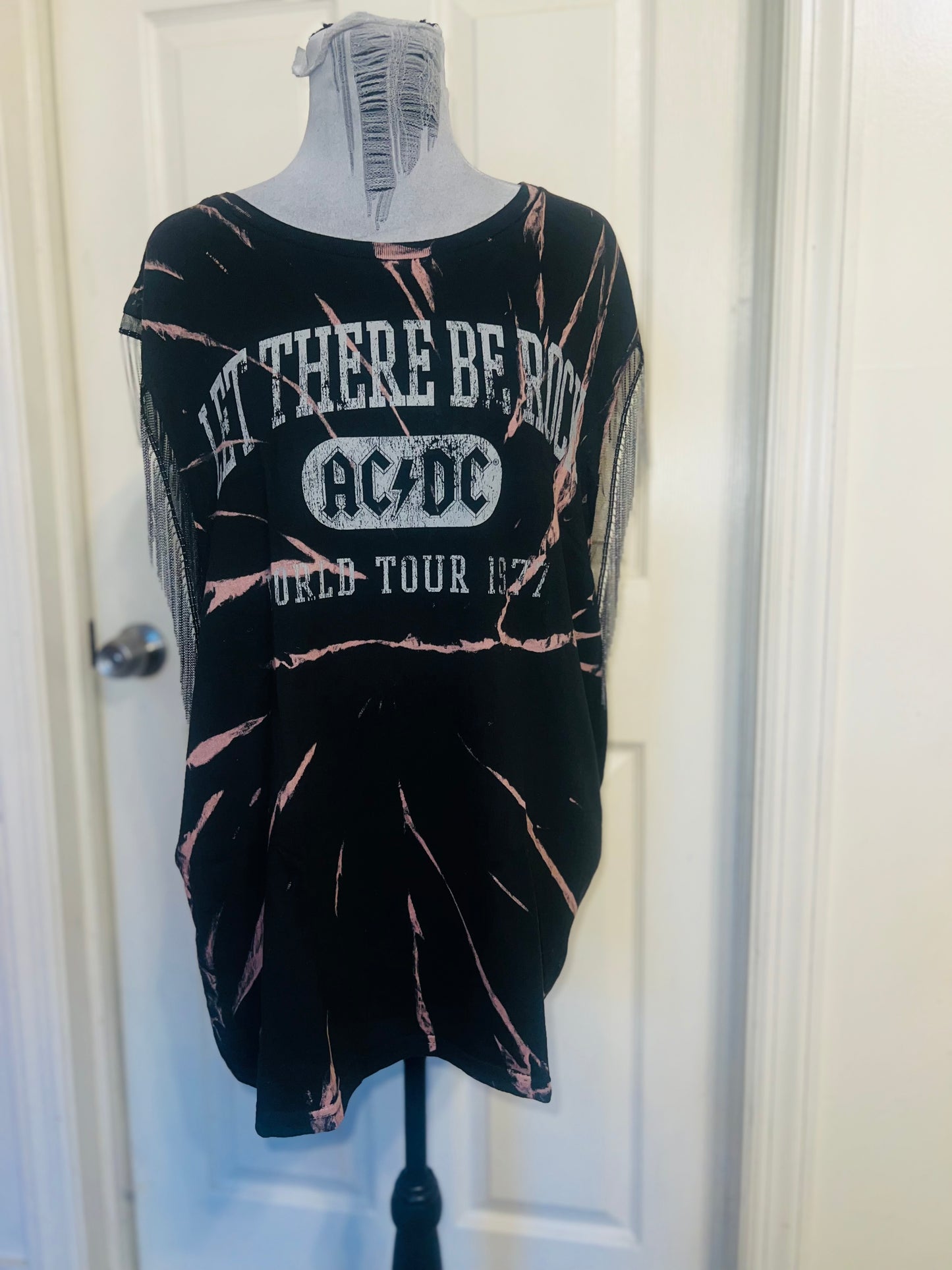 MAC/DC Double Sided Muscle Tee with Metal Fringe