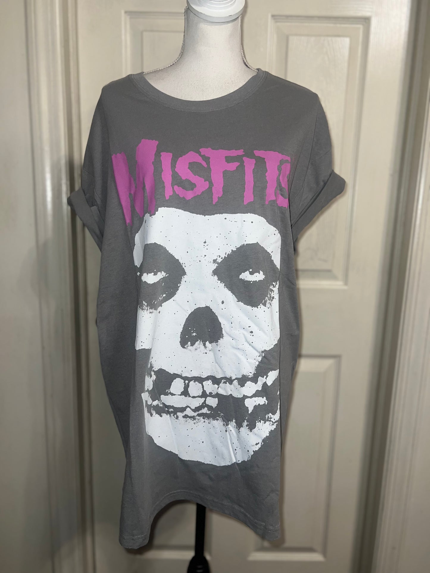 Misfits Double Sided Oversized Distressed Tee