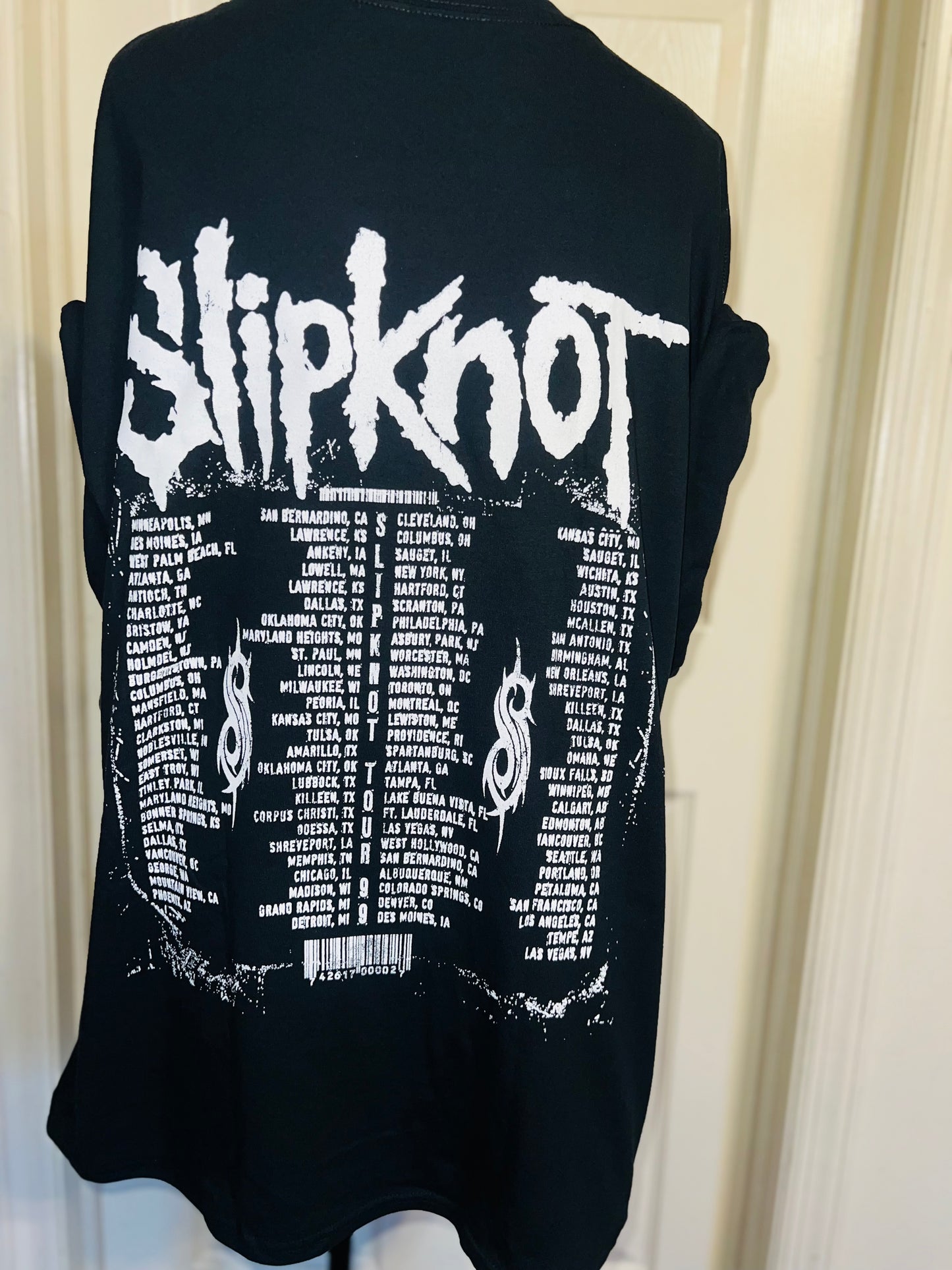 Slipknot Double Sided Oversized Distressed Tee