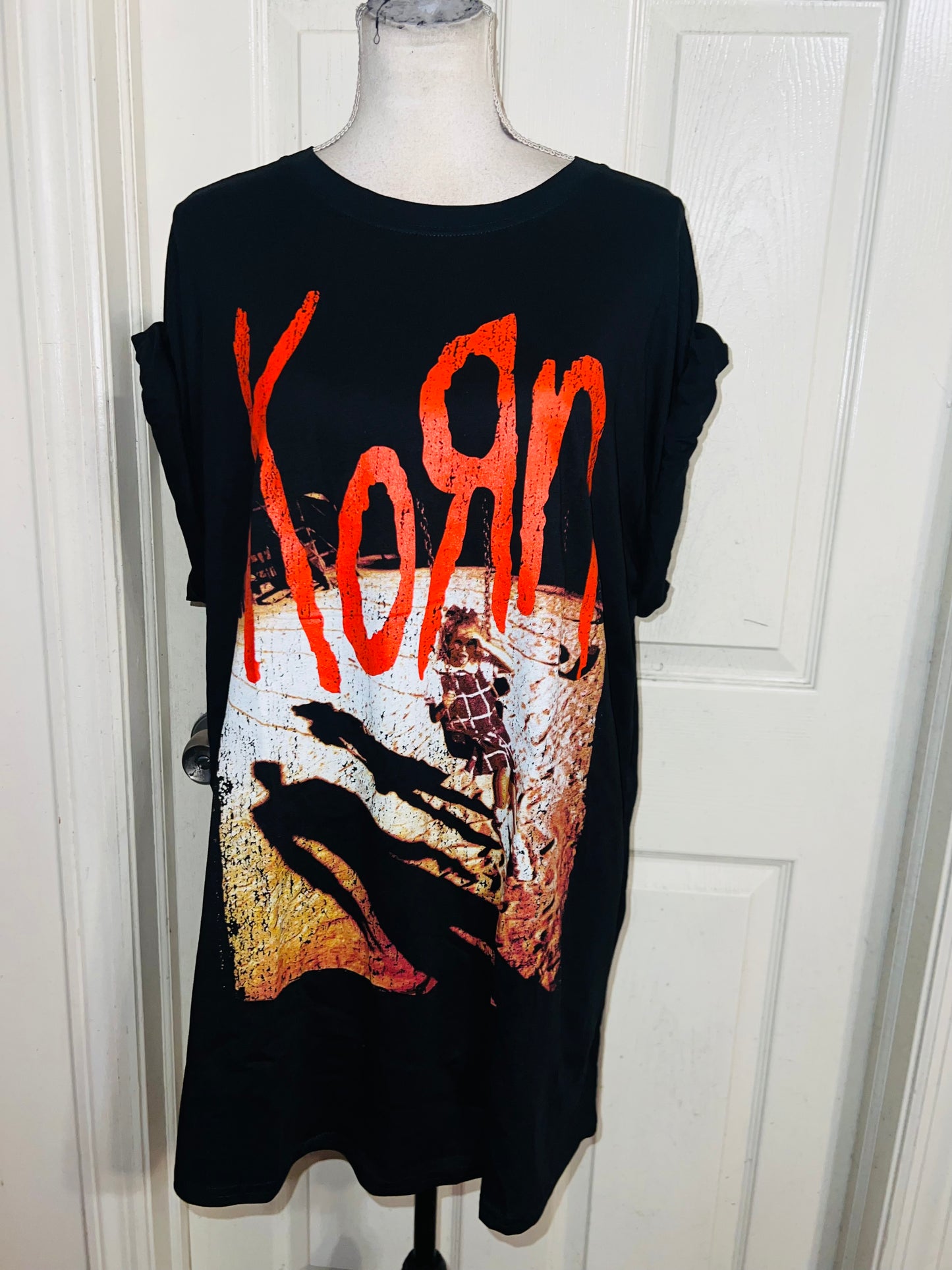Korn Oversized Distressed Tee