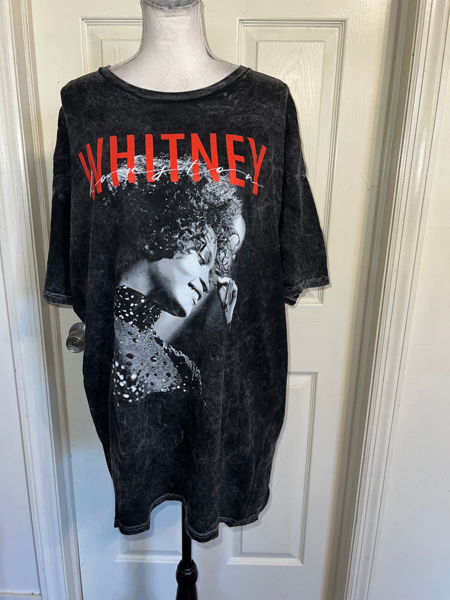 Whitney Houston Oversized Distressed Tee