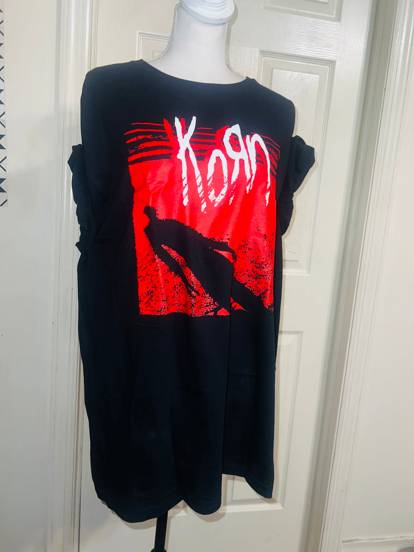 Korn Oversized Distressed Tee