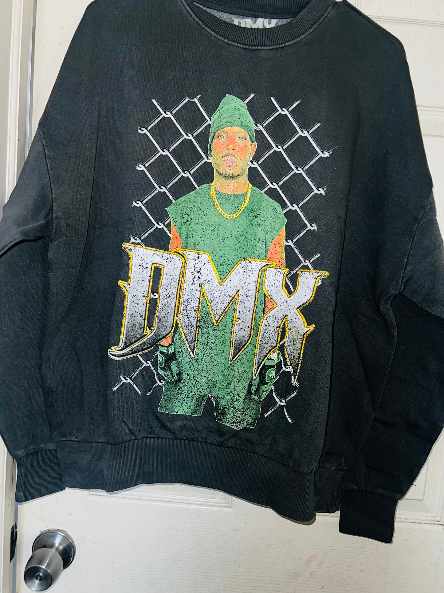 DMX Oversized Distressed Sweatshirt
