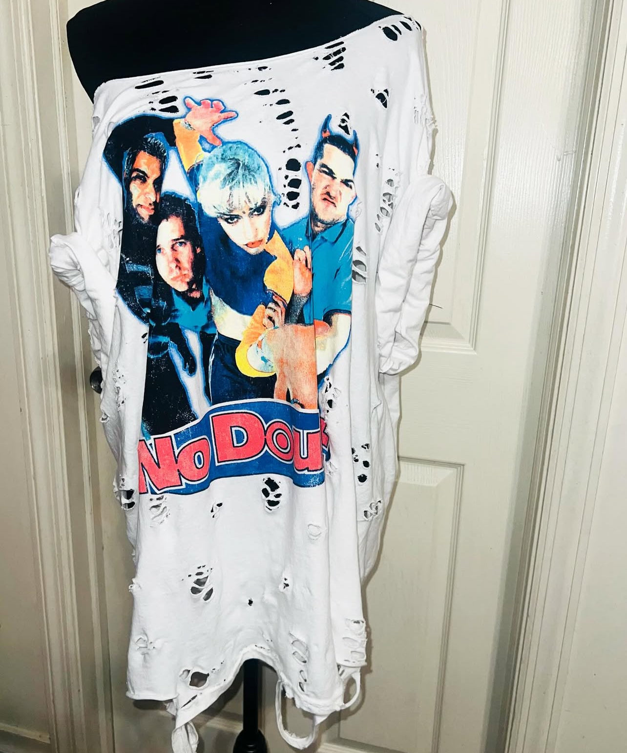 No Doubt Oversized Distressed Tee