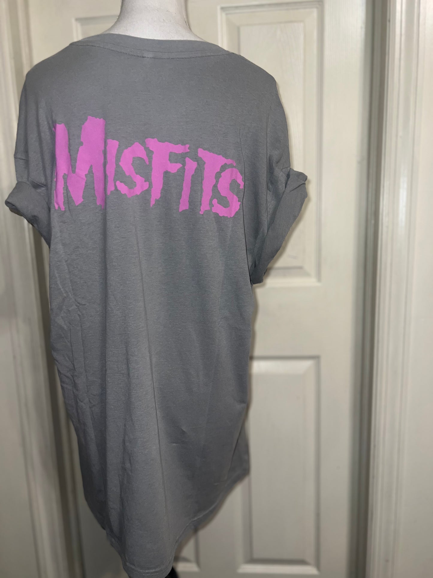 Misfits Double Sided Oversized Distressed Tee