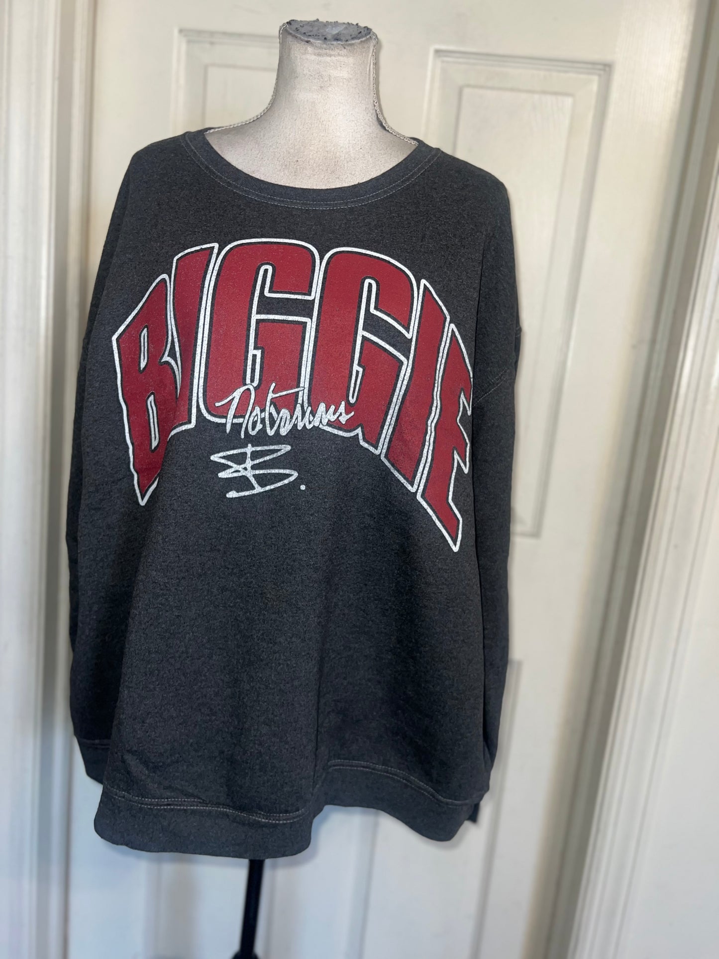Biggie Smalls Double Sided Oversized Distressed Tee