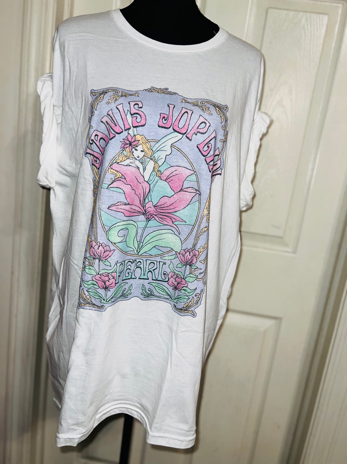 Janis Joplin Oversized Distressed Tee