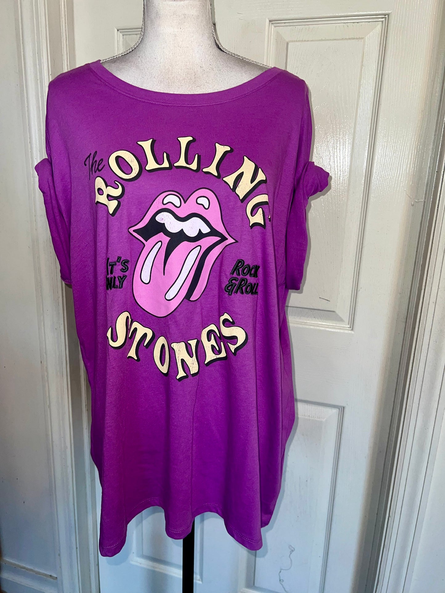 The Rolling Stones Oversized Distressed Tee