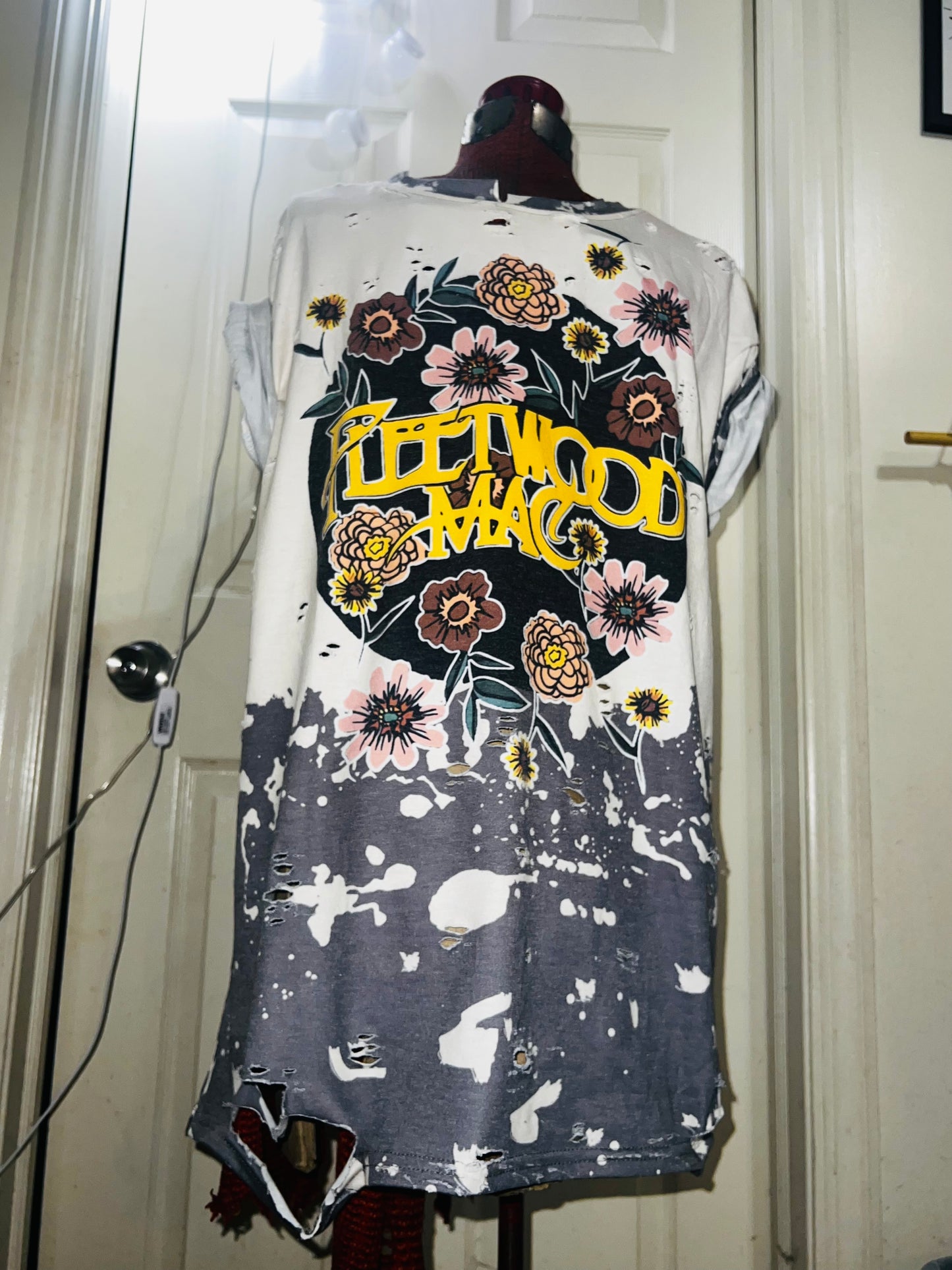 Fleetwood Mac Floral Distressed Tee