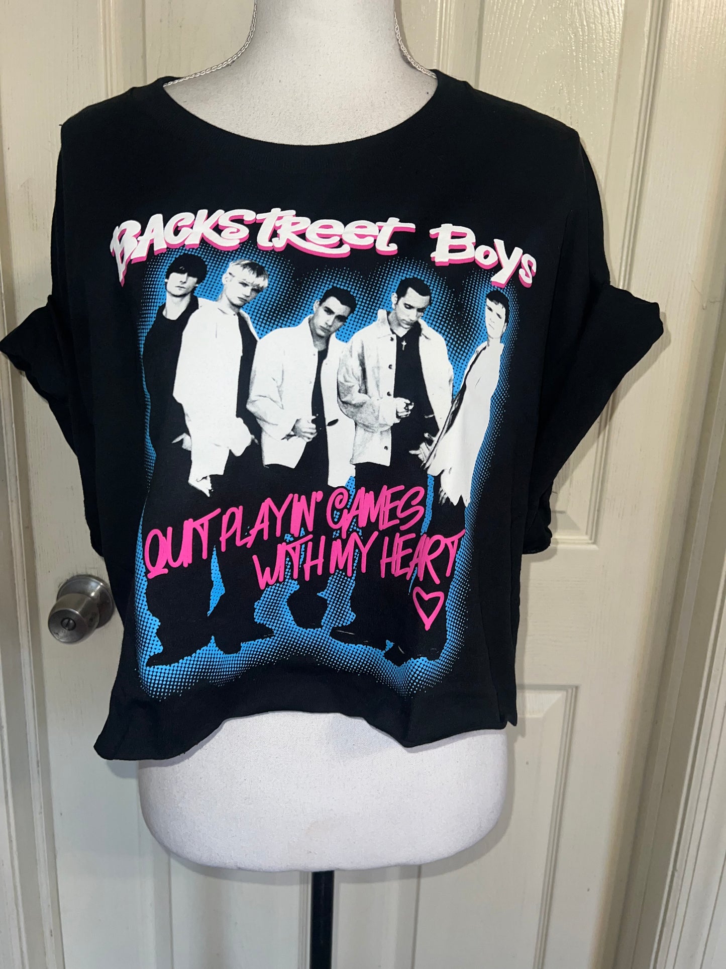 Backstreet Boys Oversized Distressed Tee