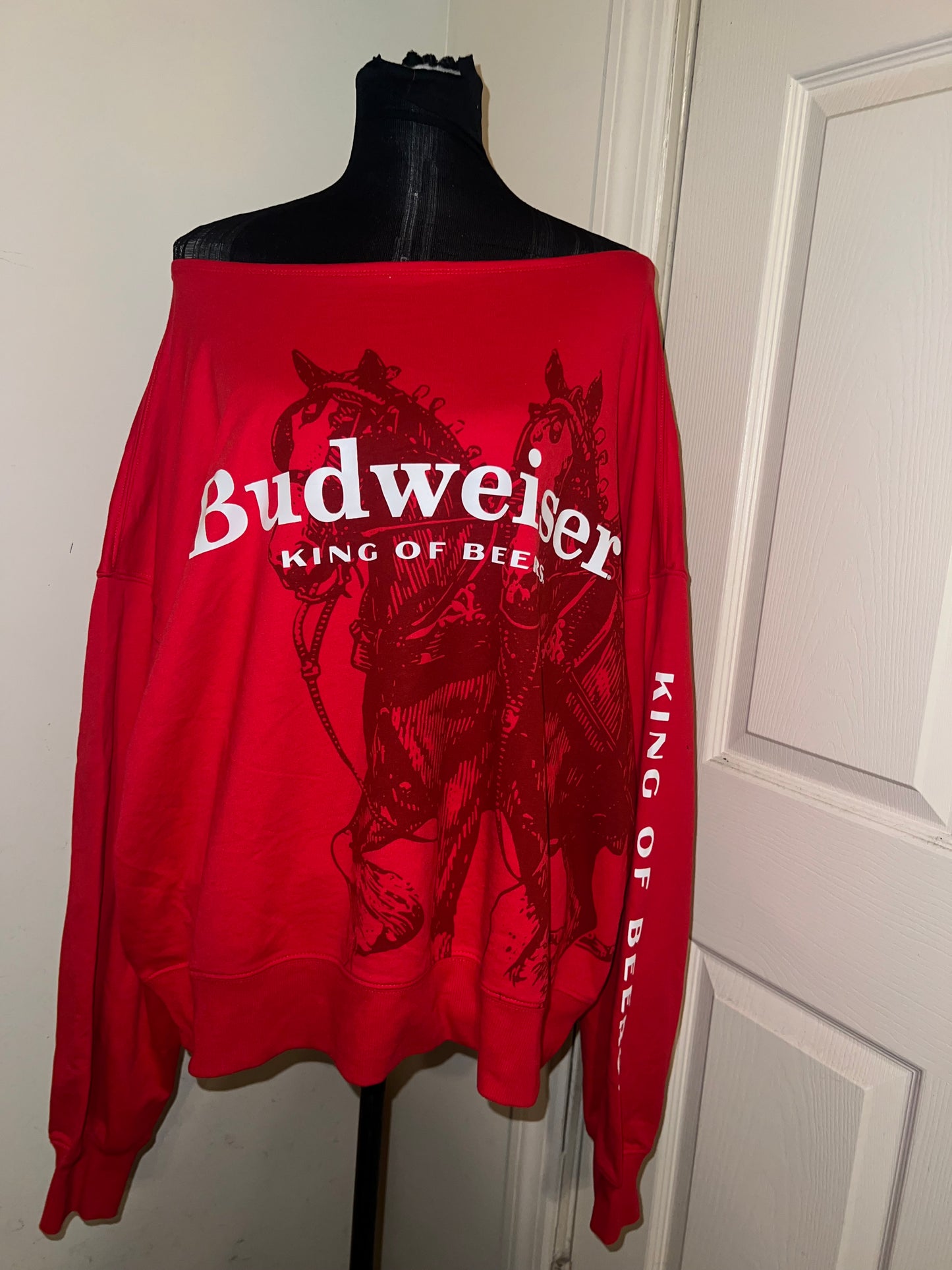 Budweiser Oversized Distressed OFTS Sweatshirt