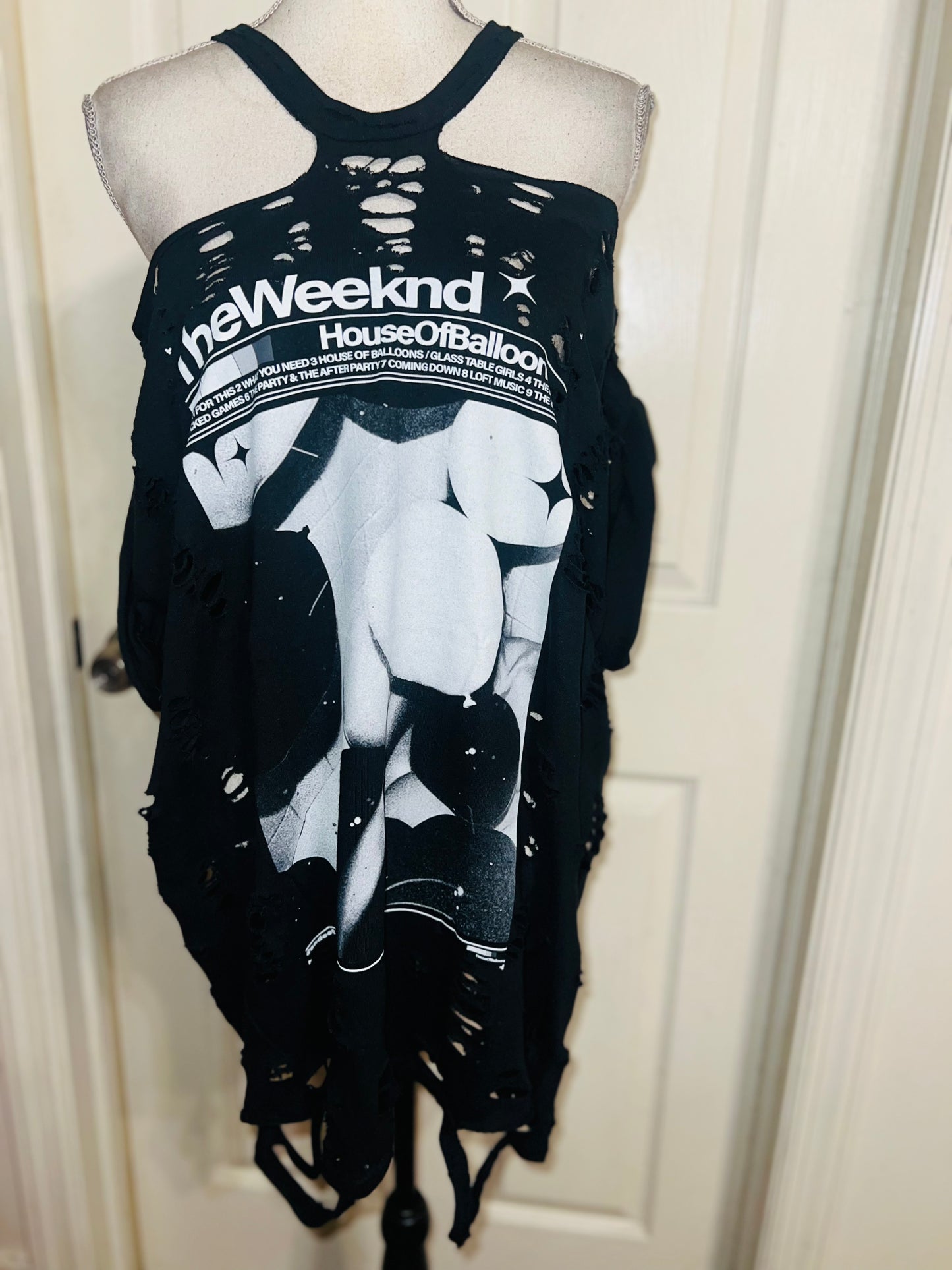 The Weeknd HOB Oversized Distressed Tee