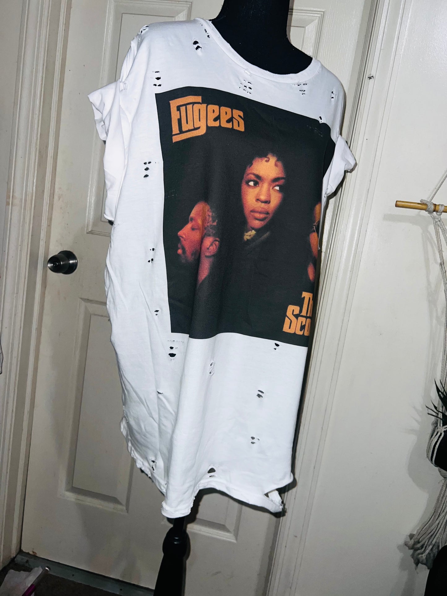 Fugees Oversized Distressed Tee