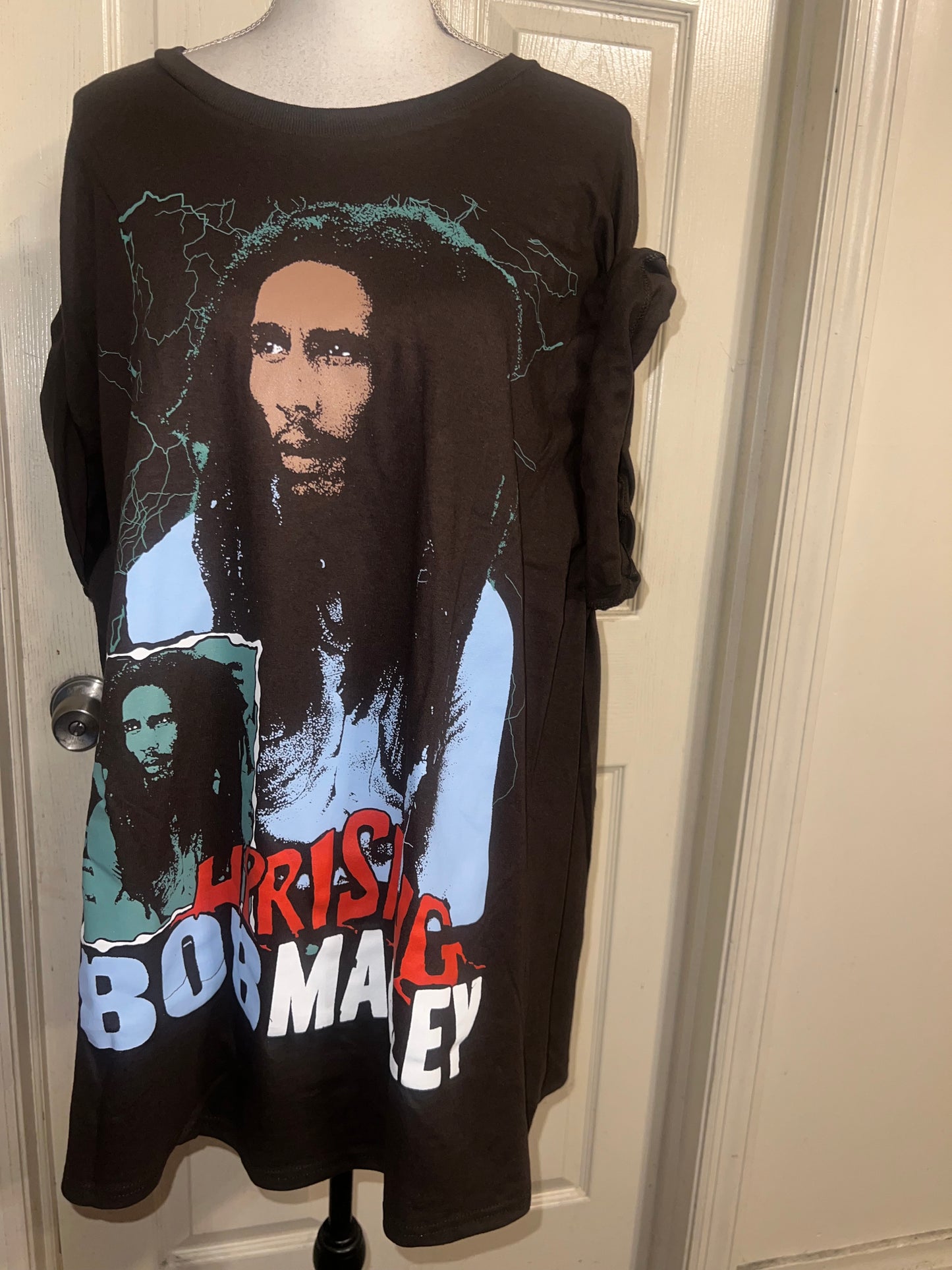 Bob Marley Oversized Distressed Tee