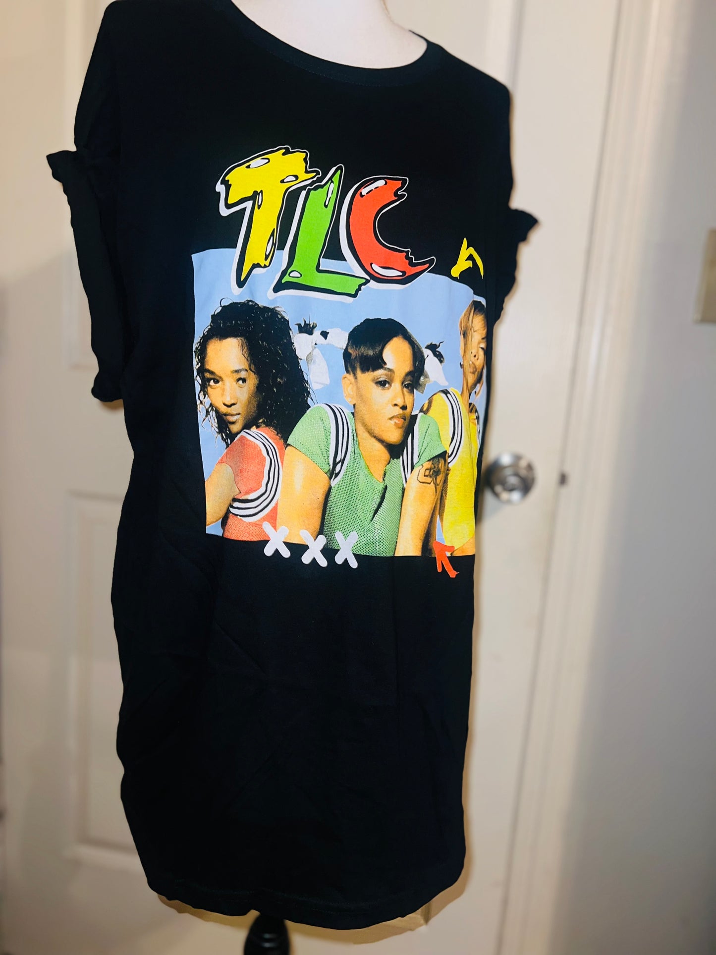 TLC Oversized Distressed Tee