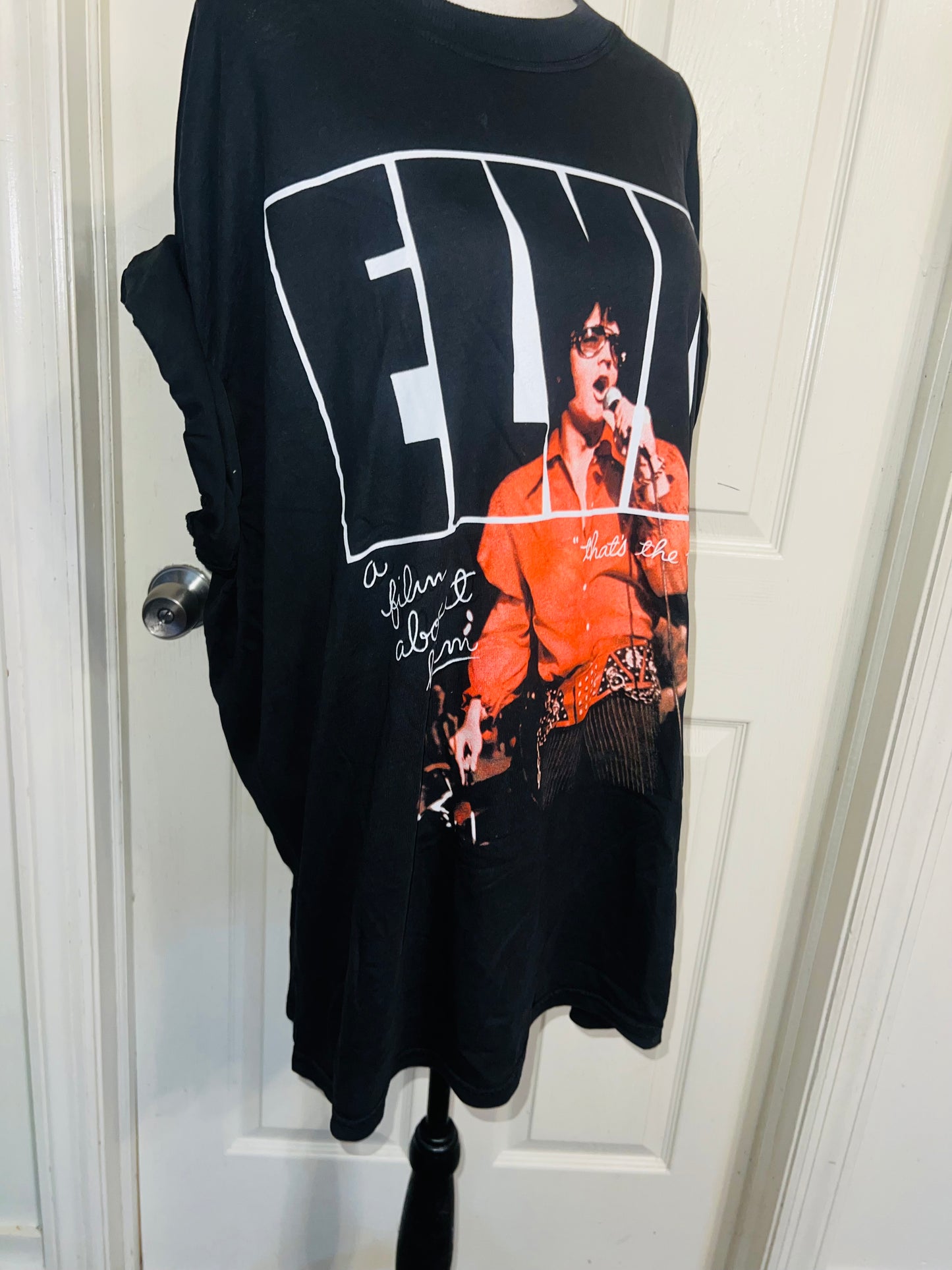 Elvis Oversized Distressed Tee
